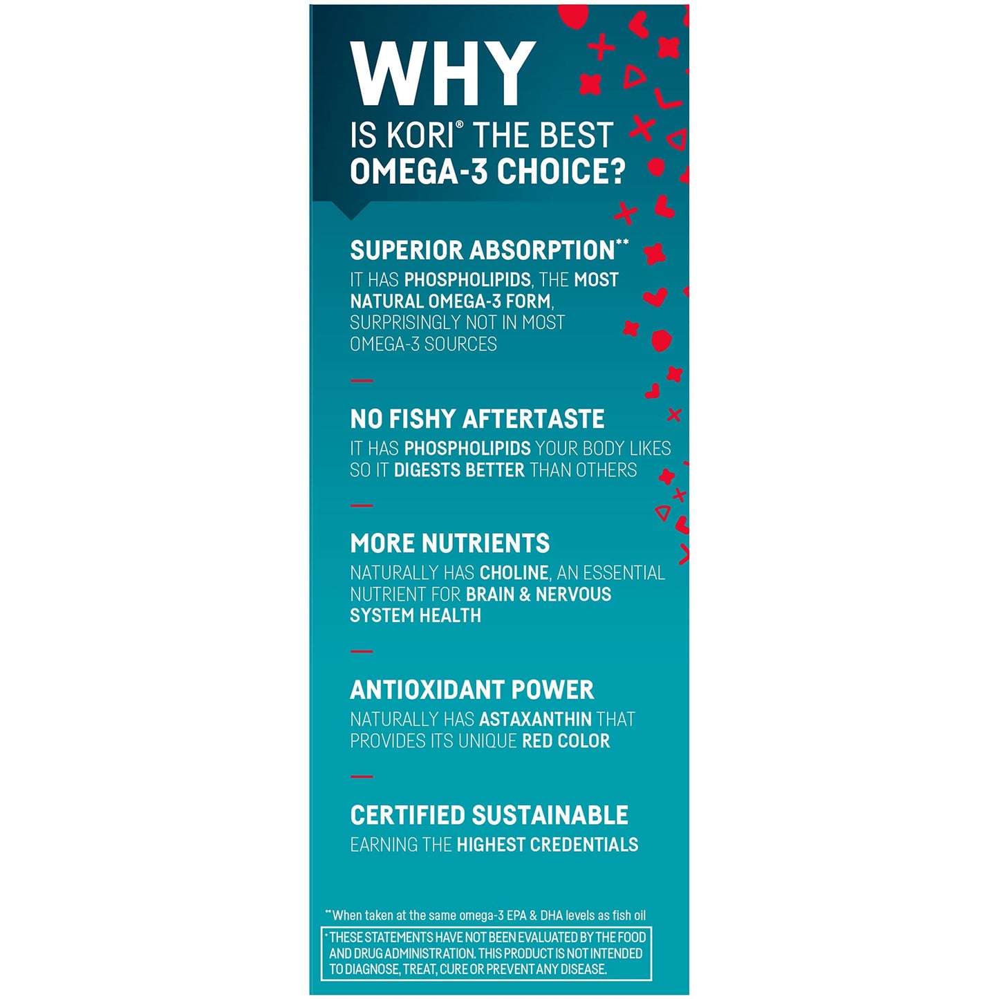 Kori Krill Oil Omega-3 โ Superior Absorption (600 mg), EPA & DHA, 60 Softgels