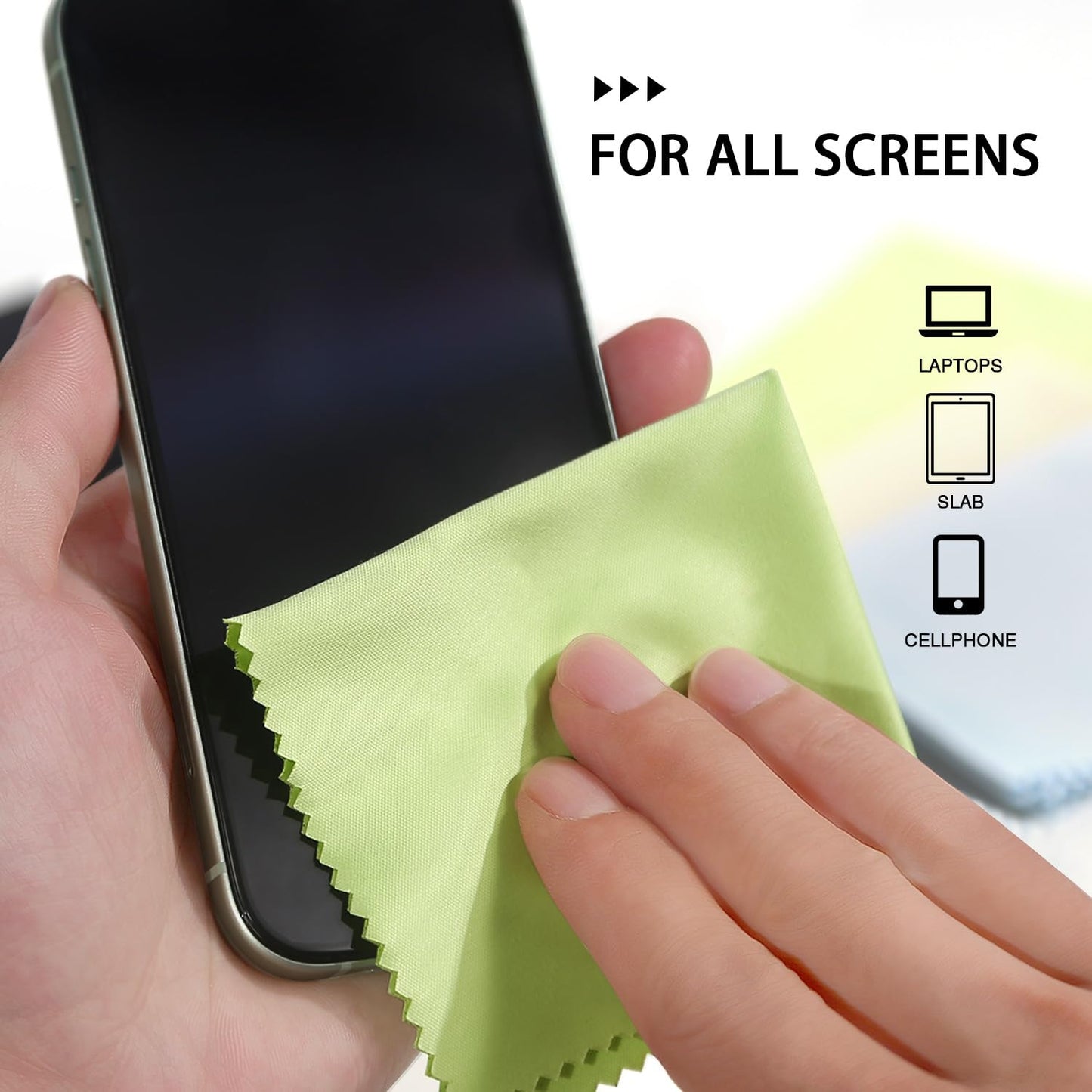 Kukifun 12 Pack Microfiber Cleaning Cloths โ Premium Eyeglasses & Screen Cleaning Cloths (6 x 7 in)