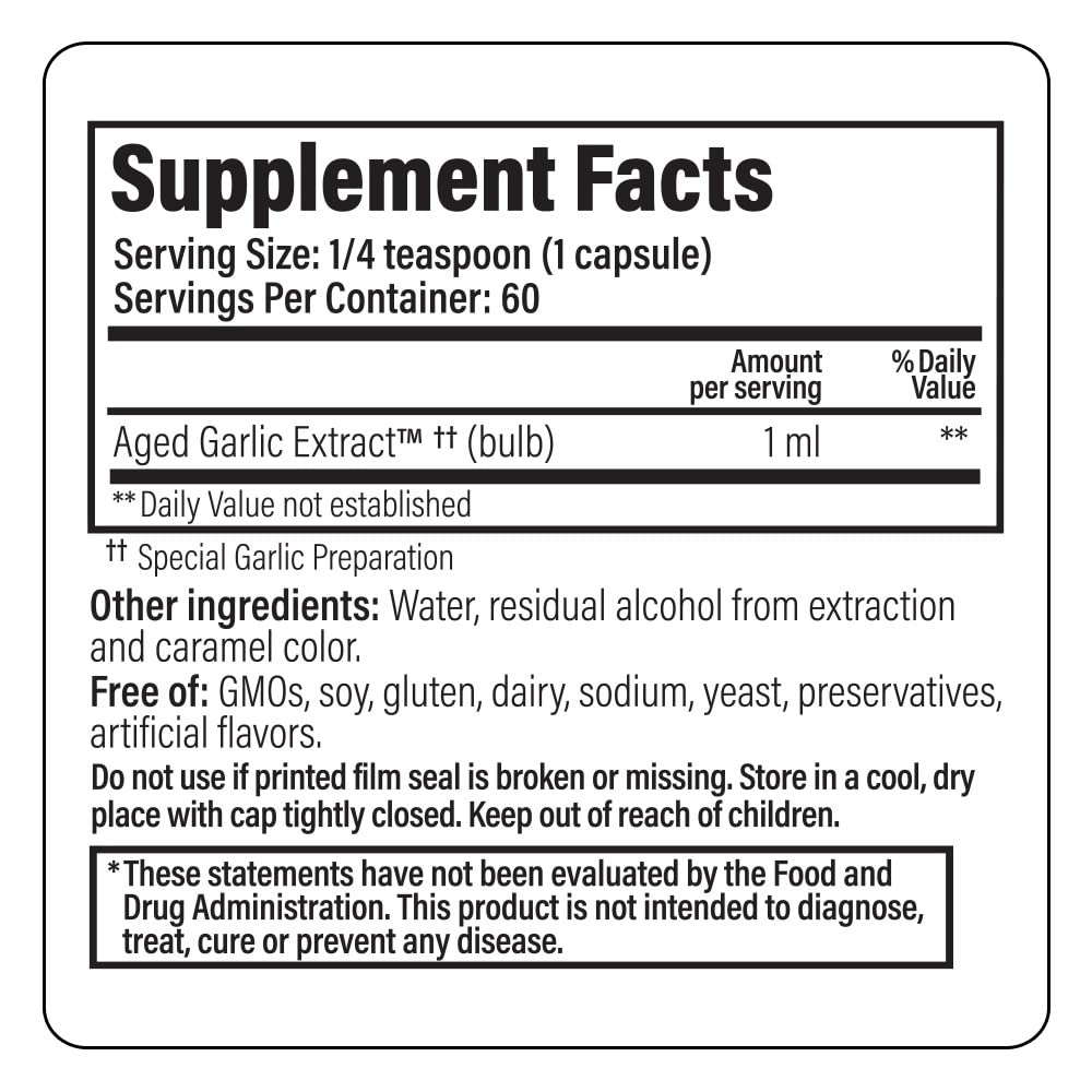Kyolic Aged Garlic Extract Cardiovascular โ Odorless, Organic Garlic