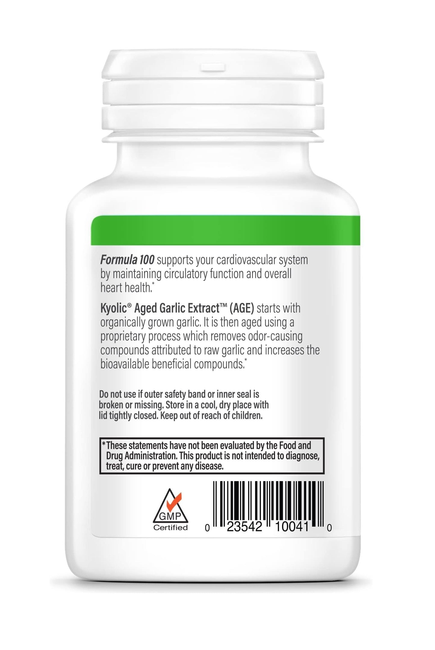 Kyolic Aged Garlic Extract Formula 100 โ Cardiovascular Health, 100 Capsules