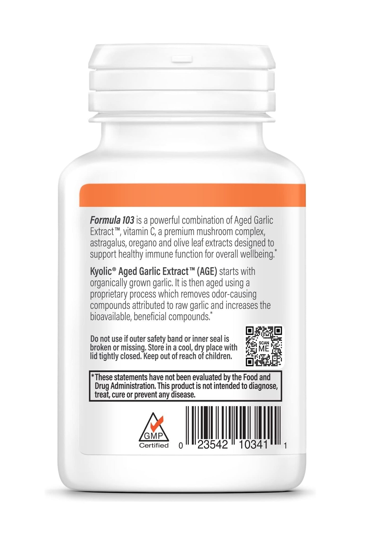 Kyolic Aged Garlic Extract Formula 103 โ Immune Support* | 100 Capsules