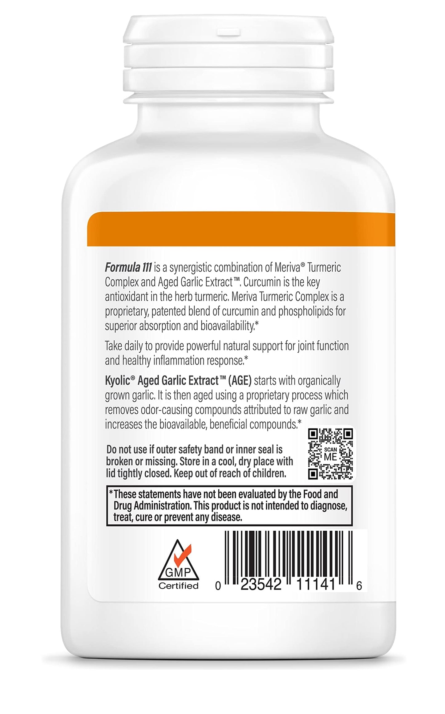 Kyolic Aged Garlic Extract Formula 111 โ Health Support with Curcumin & Meriva Turmeric