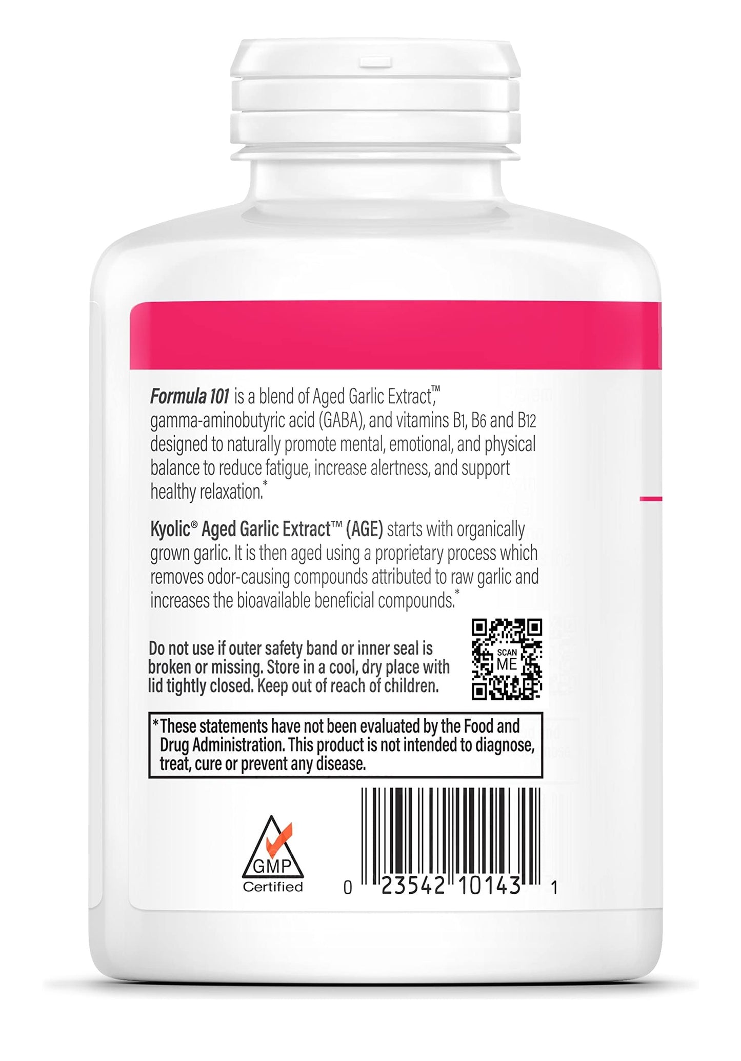 Kyolic Aged Garlic Extract Formula 101 โ Stress & Fatigue Relief, 300 Capsules