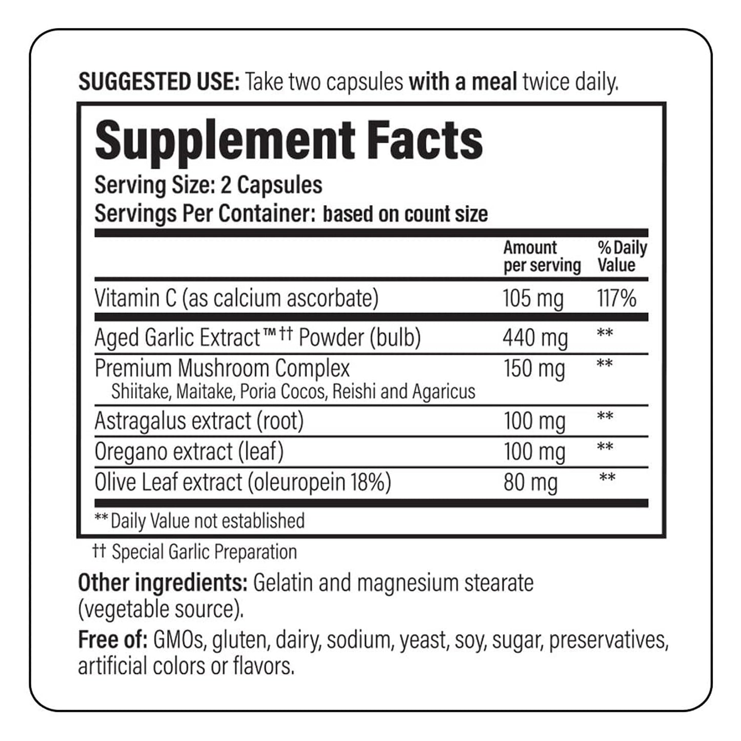 Kyolic Aged Garlic Extract Formula 103 โ Immune Support* | 300 Capsules