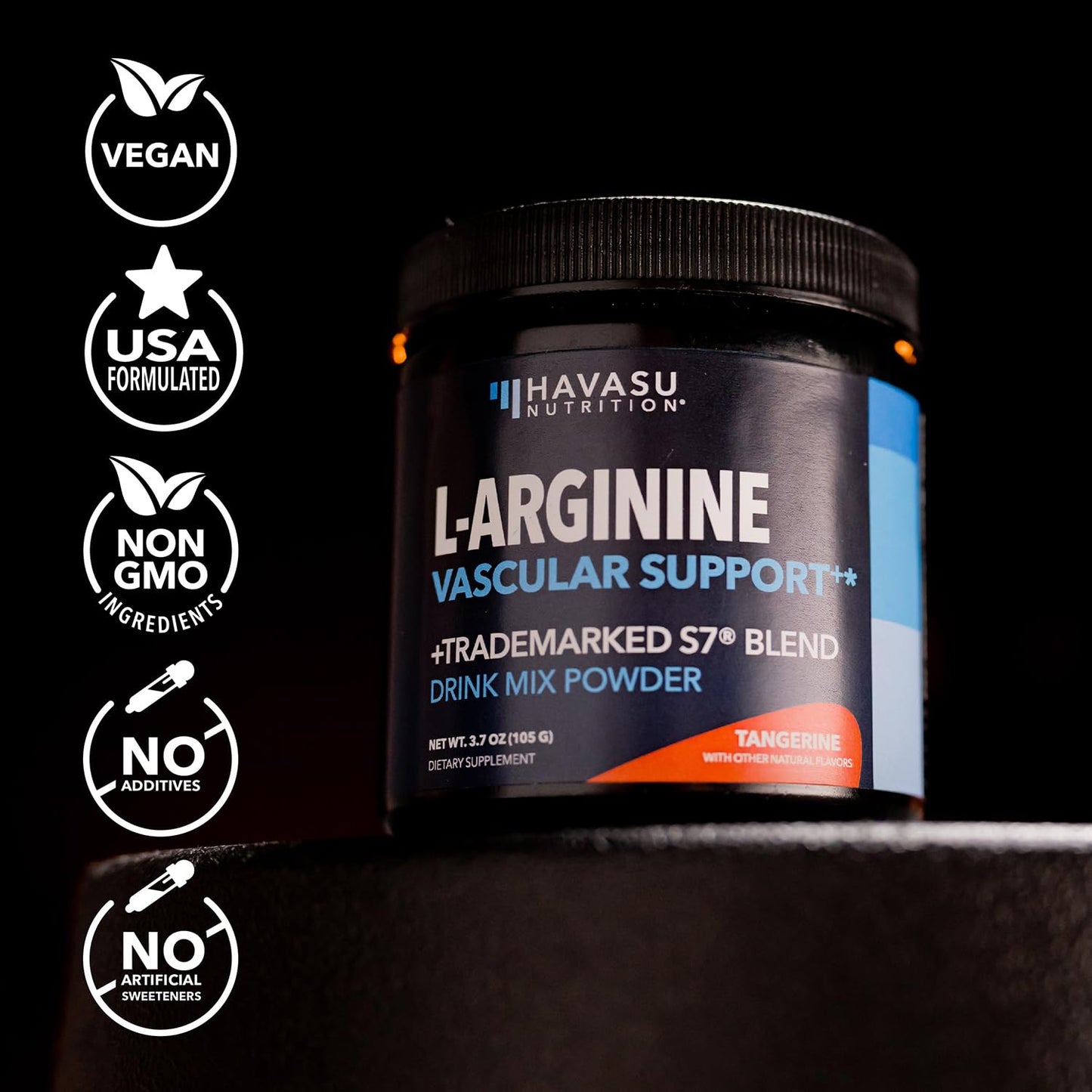 L-Arginine Powder โ Tangerine Flavor with L-Citrulline & Beet Root | 30 Scoops