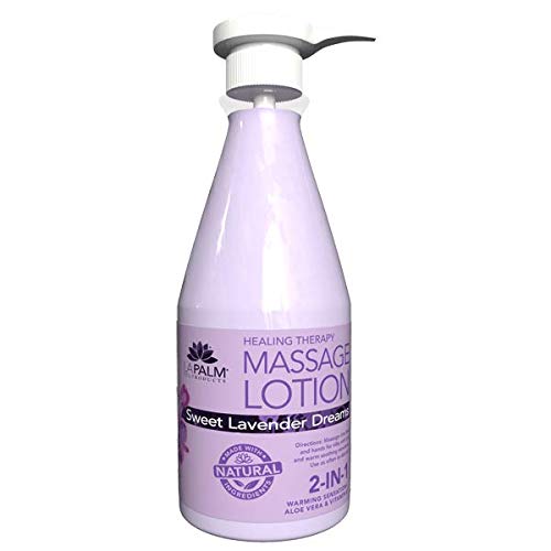 La Palm Organic Healing Therapy Massage Lotion 24oz โ Sweet Lavender Dreams