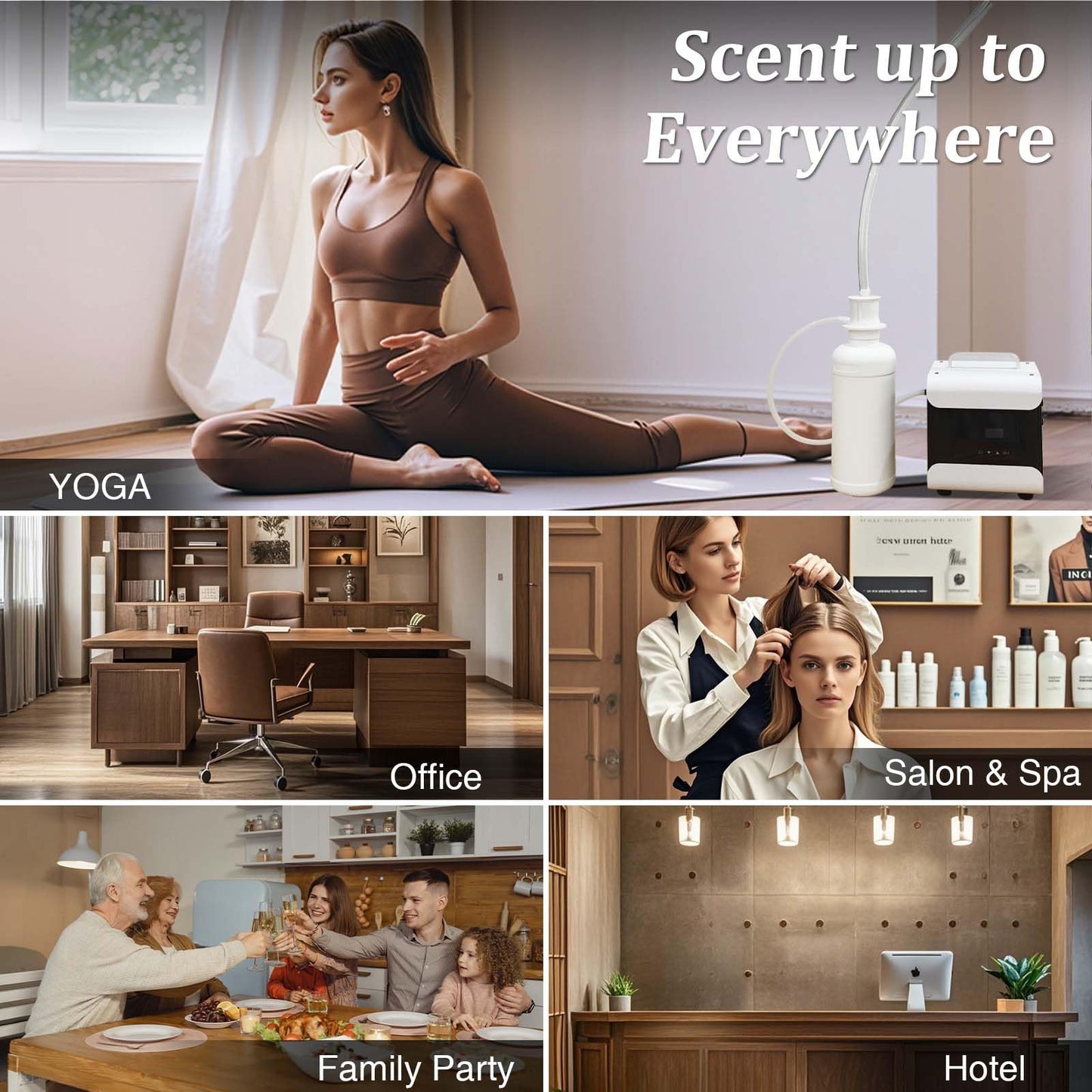 Lacidoll Whole House HVAC Scent Diffuser โ 5,000 Sq Ft Coverage & App Control