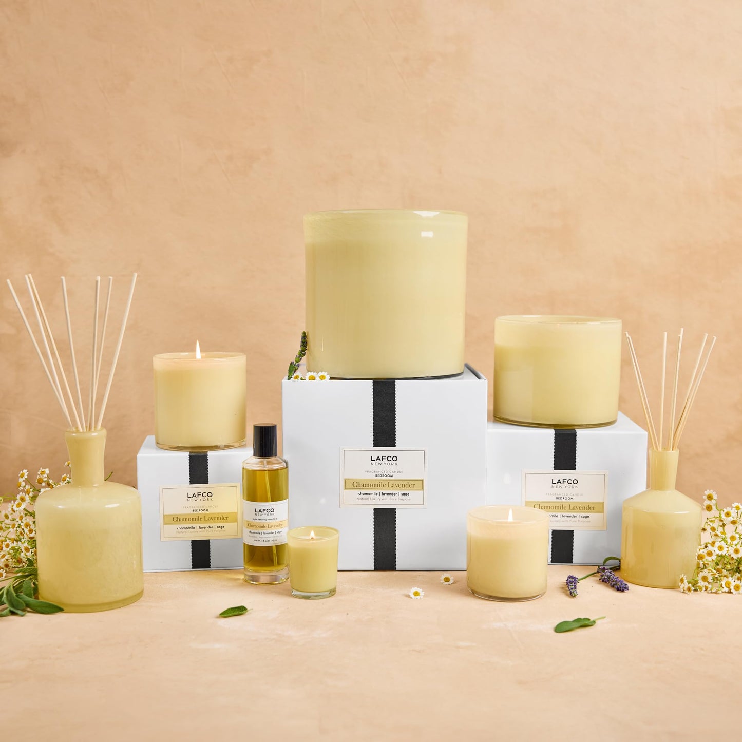 LAFCO New York Signature Candle β Chamomile Lavender, 15.5 oz, 90-Hour Burn, USA Made