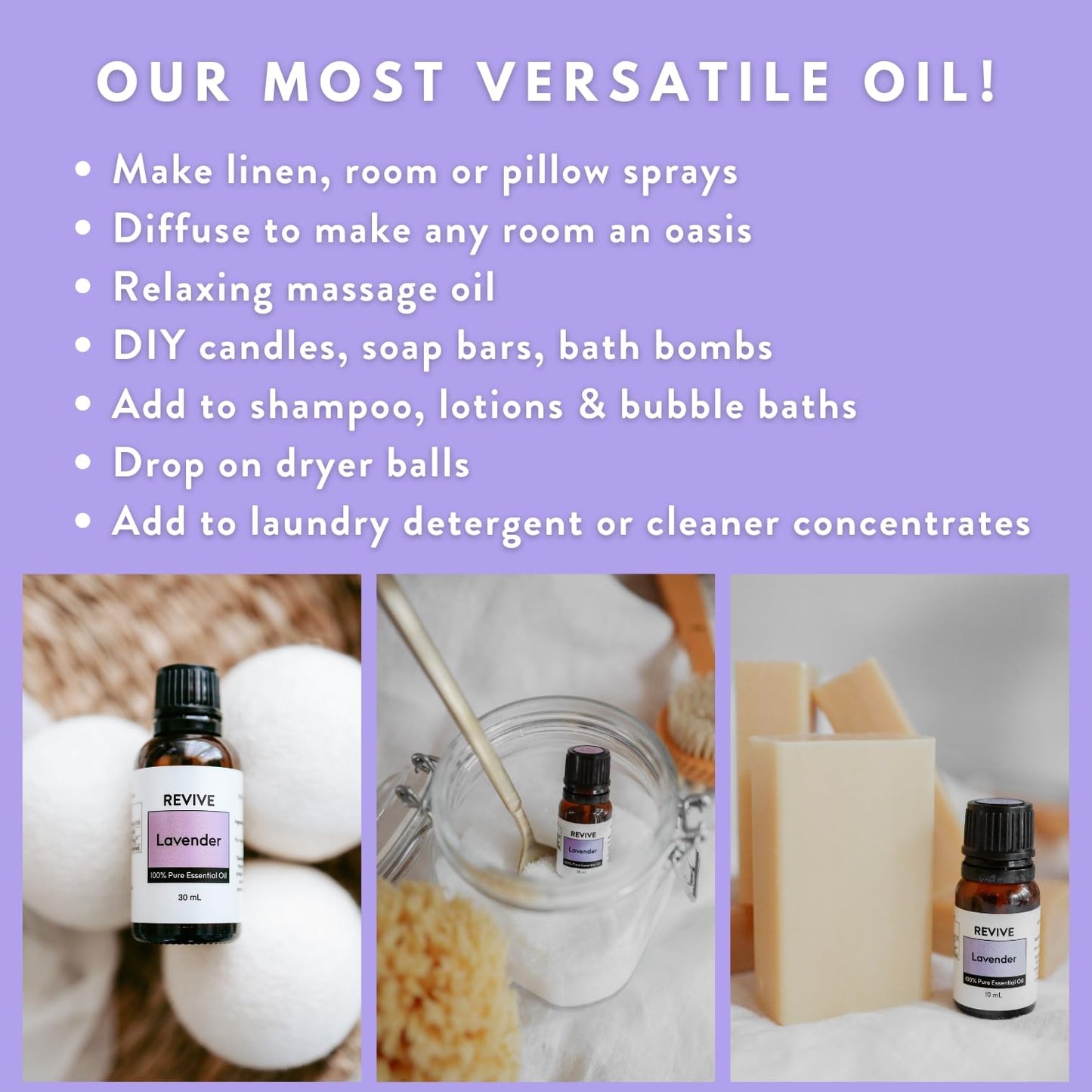 Lavender Essential Oil 120ml by Revive Essential Oils โ 100% Pure Therapeutic Grade