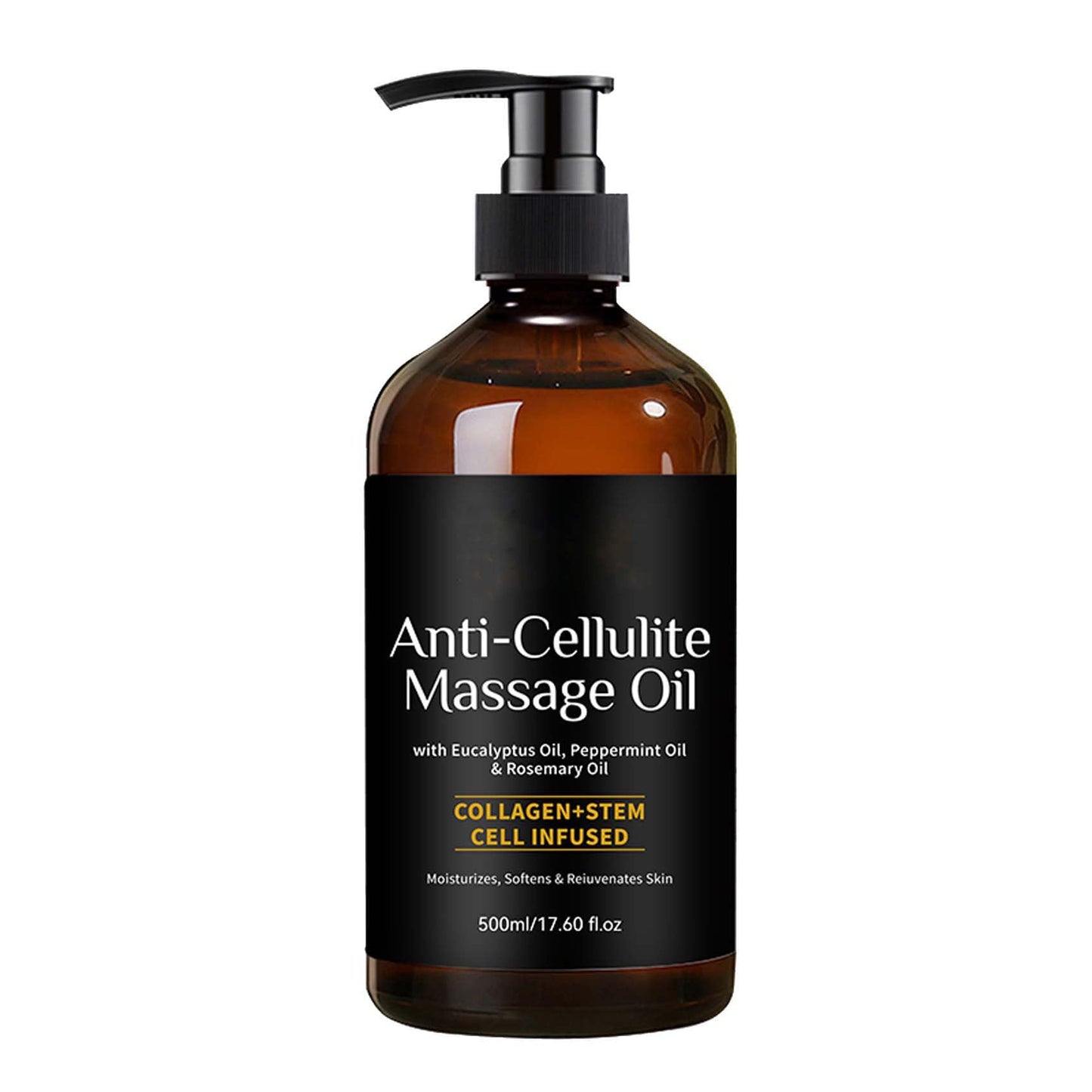 LEHOYIANG Anti-Cellulite Massage Oil โ 17.6oz, 100% Pure Essential Oil for Diffusers, Skin & Aromatherapy