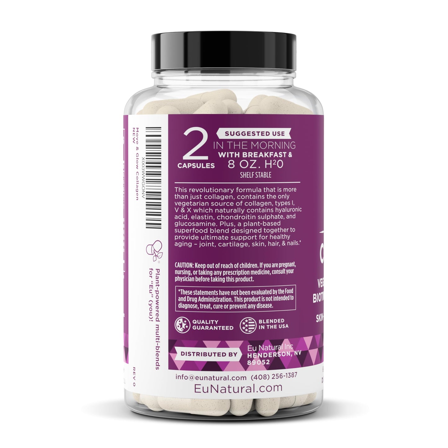 Move & Glow Vegetarian Collagen Pills โ Skin & Joint Support (60 Capsules)