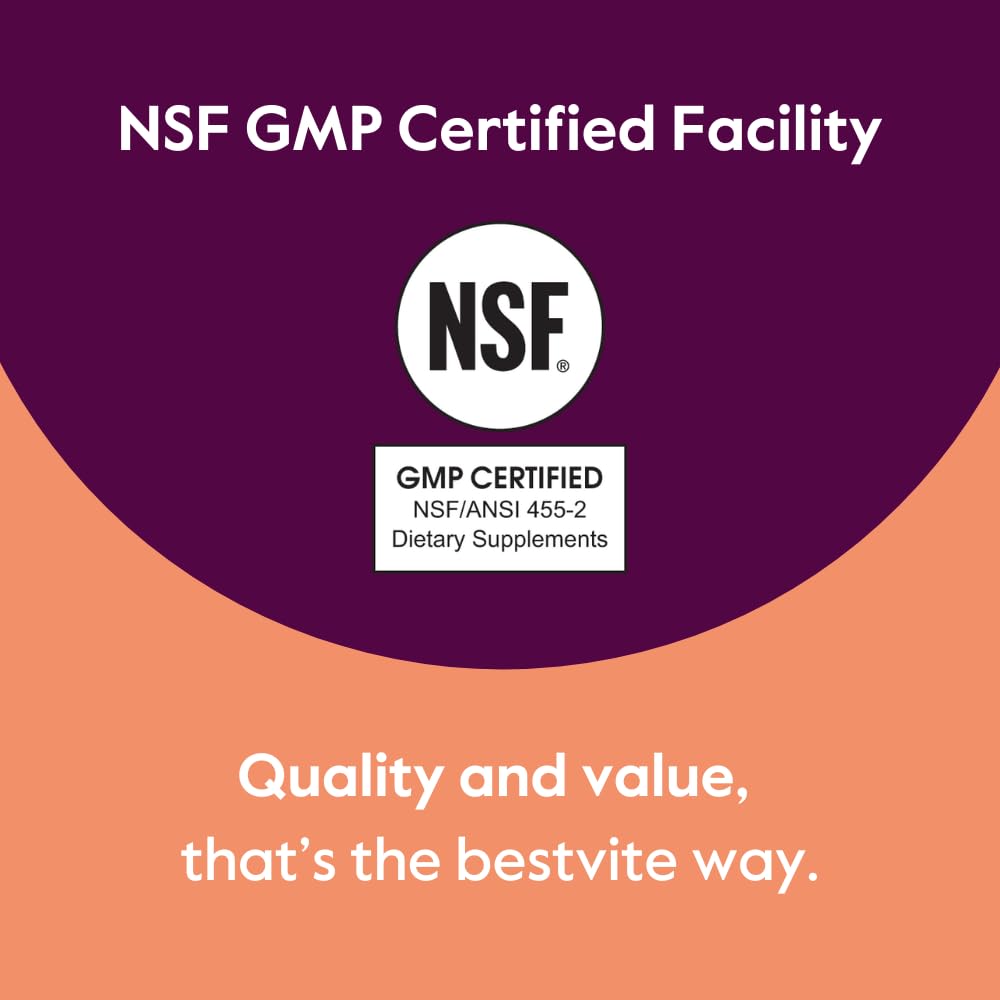 BESTVITE L-Leucine 500mg | 240 Veg Capsules | Vegan, Non-GMO, Gluten-Free