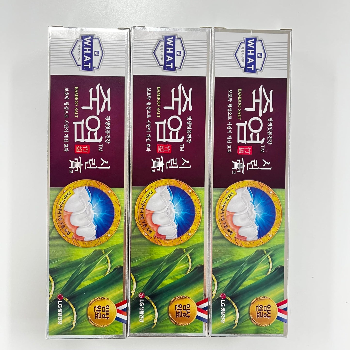 LG Shiringo Bamboo Salt Toothpaste for Sensitive Teeth โ 120 g (4.23 oz) x 3