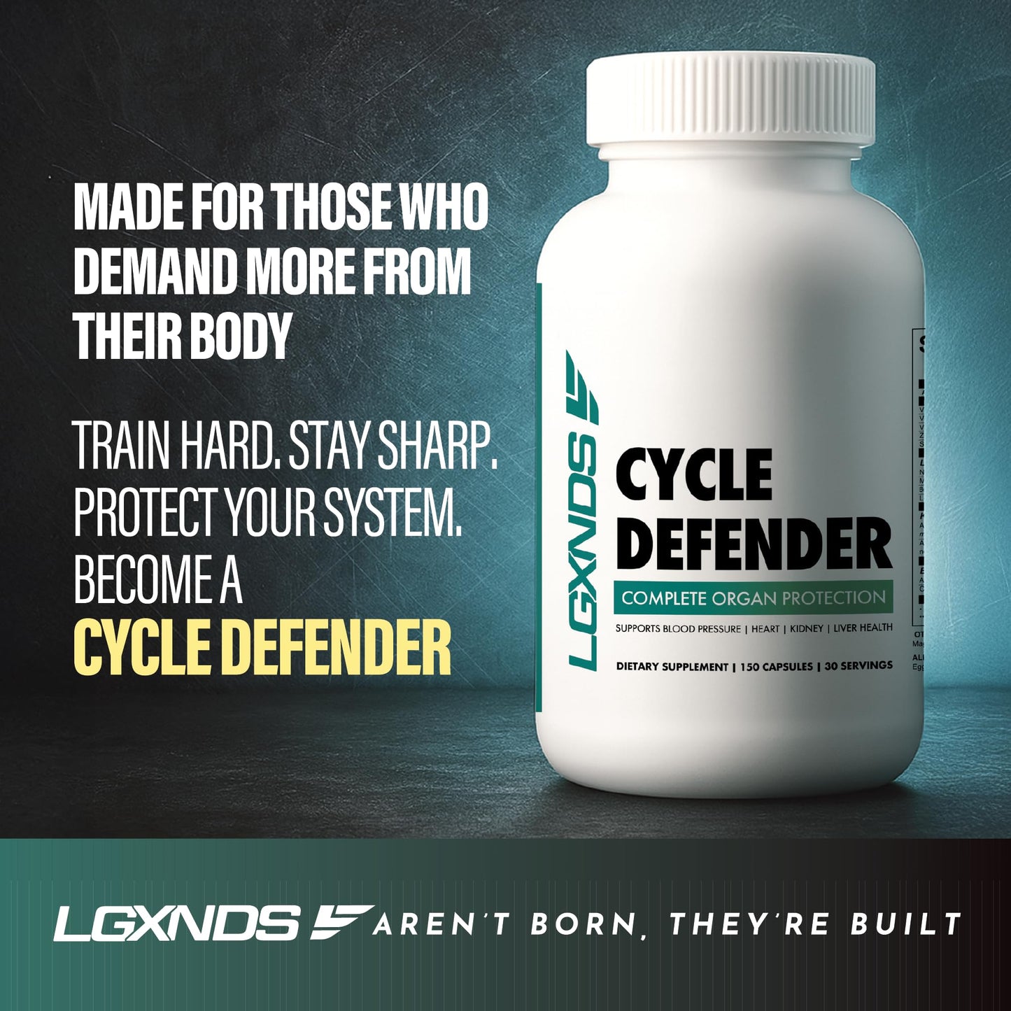 LGXNDS Cycle Defender โ Liver, Kidney & Heart Health Support | 1 Month