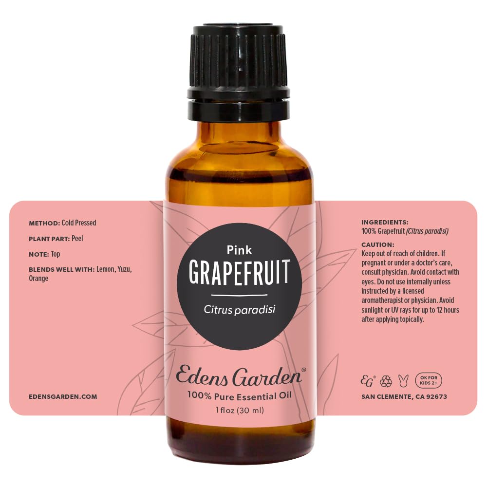 Grapefruit Pink Essential Oil โ Edens Garden 100% Pure, 30 ml