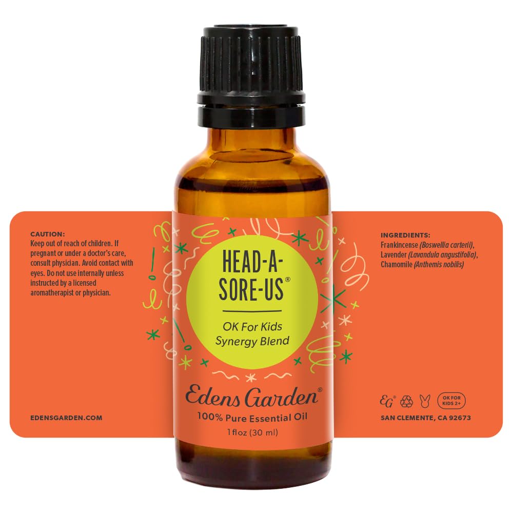 Head-A-Sore-Us Essential Oil Blend โ 100% Pure, Premium Grade (30 ml) | Edens Garden