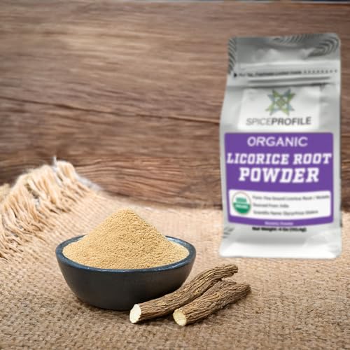 USDA Organic Licorice Root Powder โ Lab Tested, 4oz Resealable Pouch