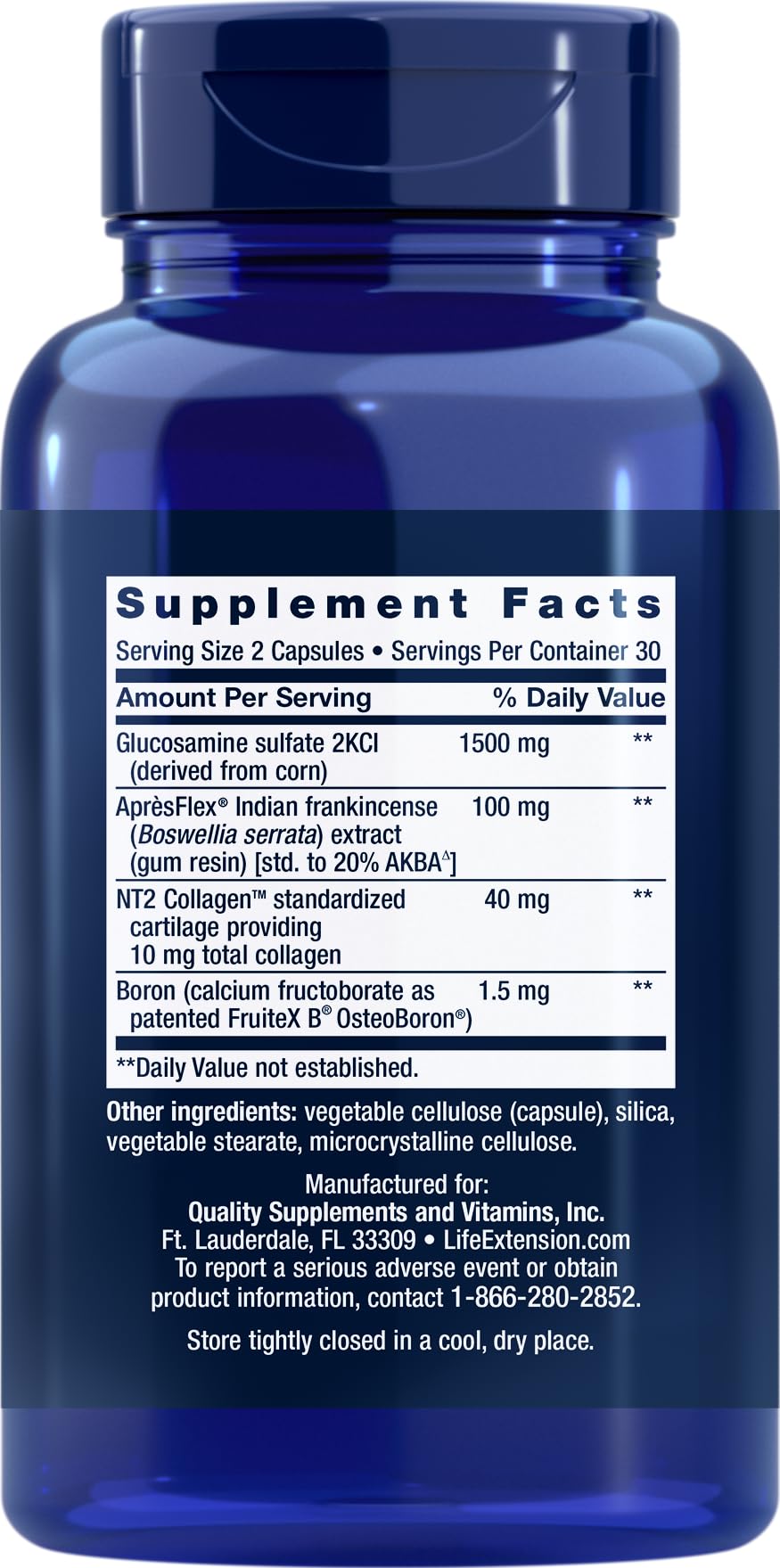 Life Extension ArthroMax Advanced with NT2 Collagen & ApresFlex โ 60 Capsules (Pack of 3)