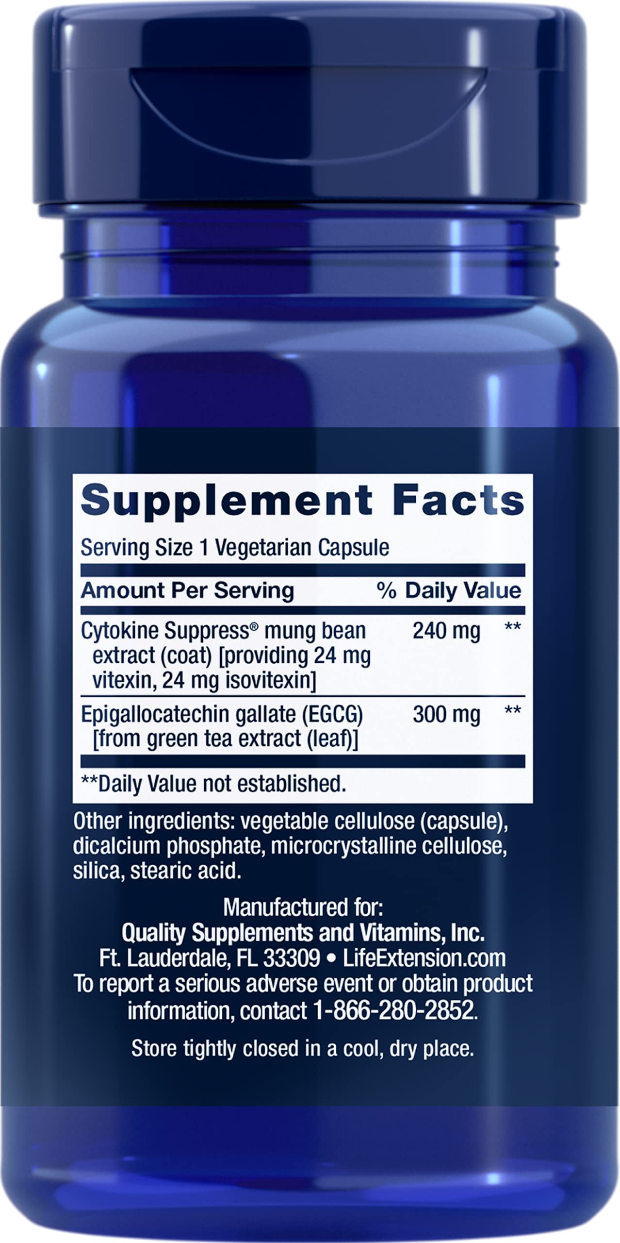 Life Extension Cytokine Suppress with EGCG – 30 Vegetarian Capsules (Pack of 2)