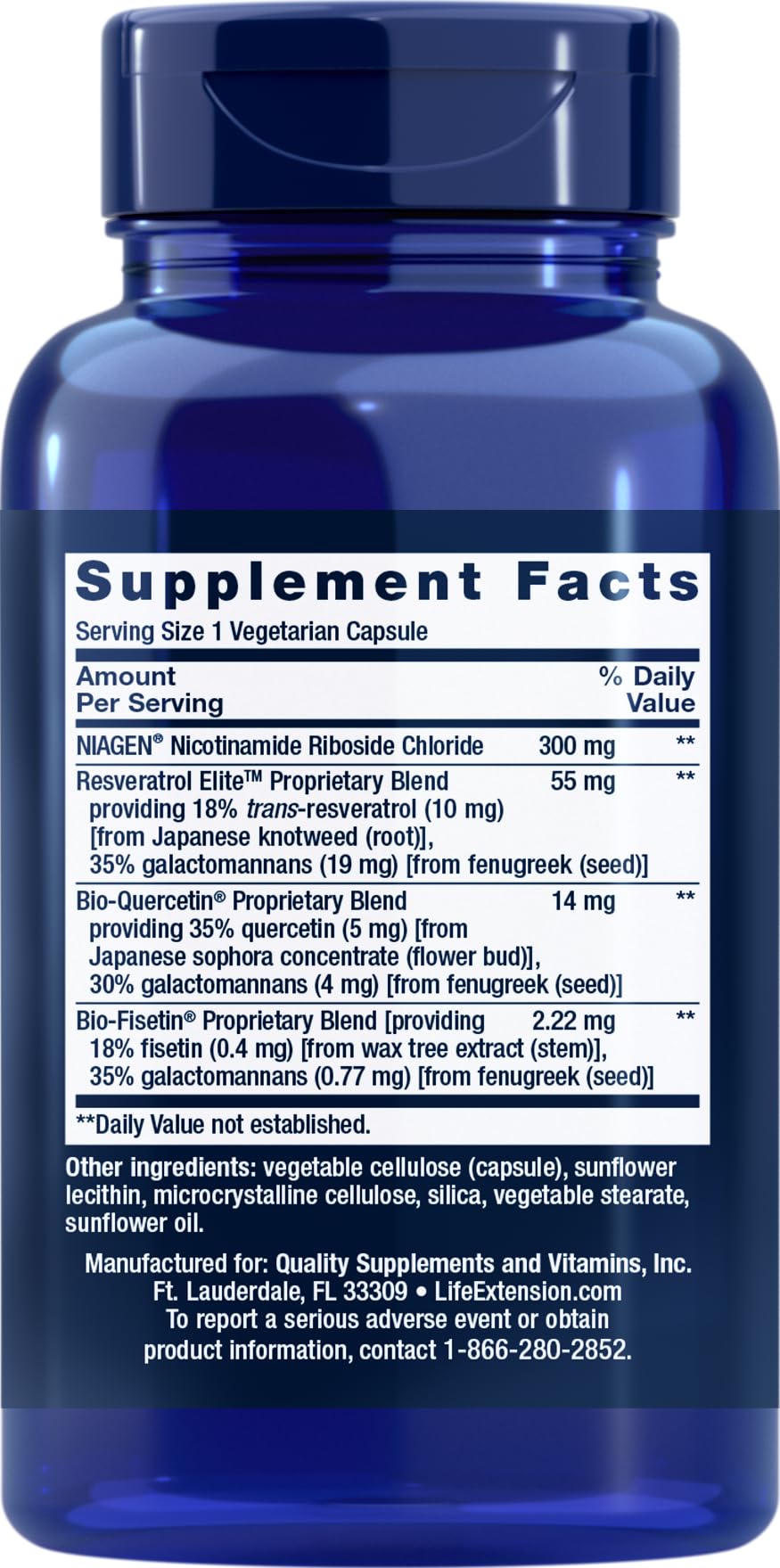 Life Extension NAD+ Cell Regenerator & Resveratrol Elite โ 90 Veg Caps