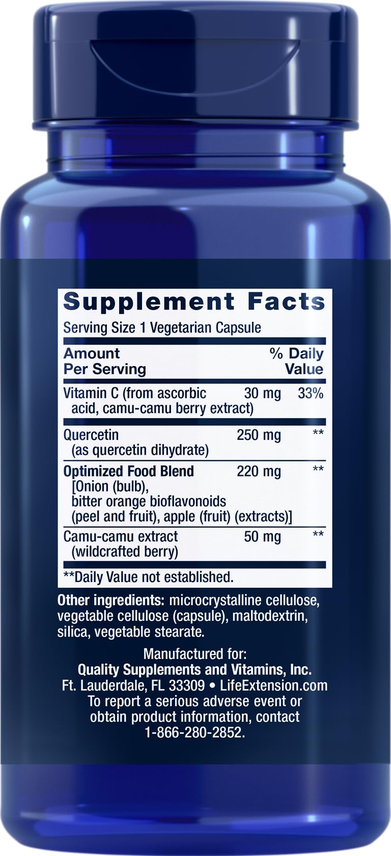 Life Extension Optimized Quercetin 60 Veg Caps (Pack of 2) โ Cardiovascular & Antioxidant Support