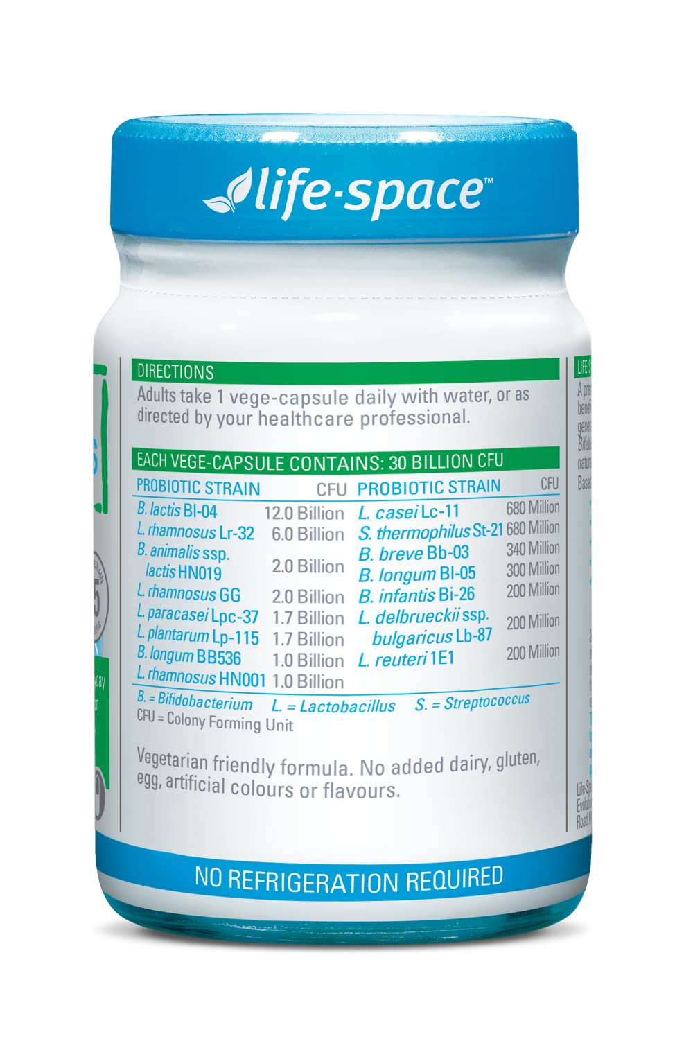 Life Space Probiotic for 60+ Years โ 60 Capsules | Immune & Digestive Support