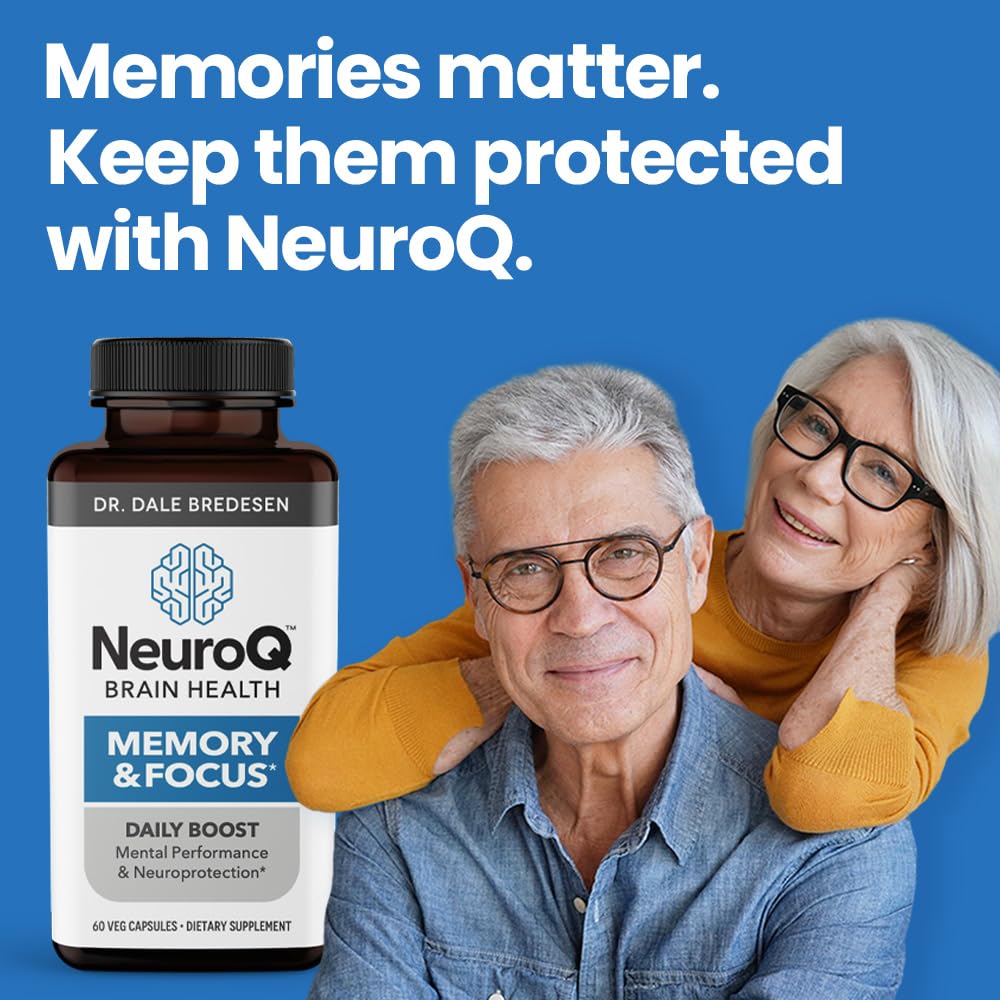 LifeSeasons NeuroQ Memory & Focus โ Cognitive Support Capsule with Gotu Kola, Ginkgo, PS, Coffee Fruit & Propolis โ 60 Capsules