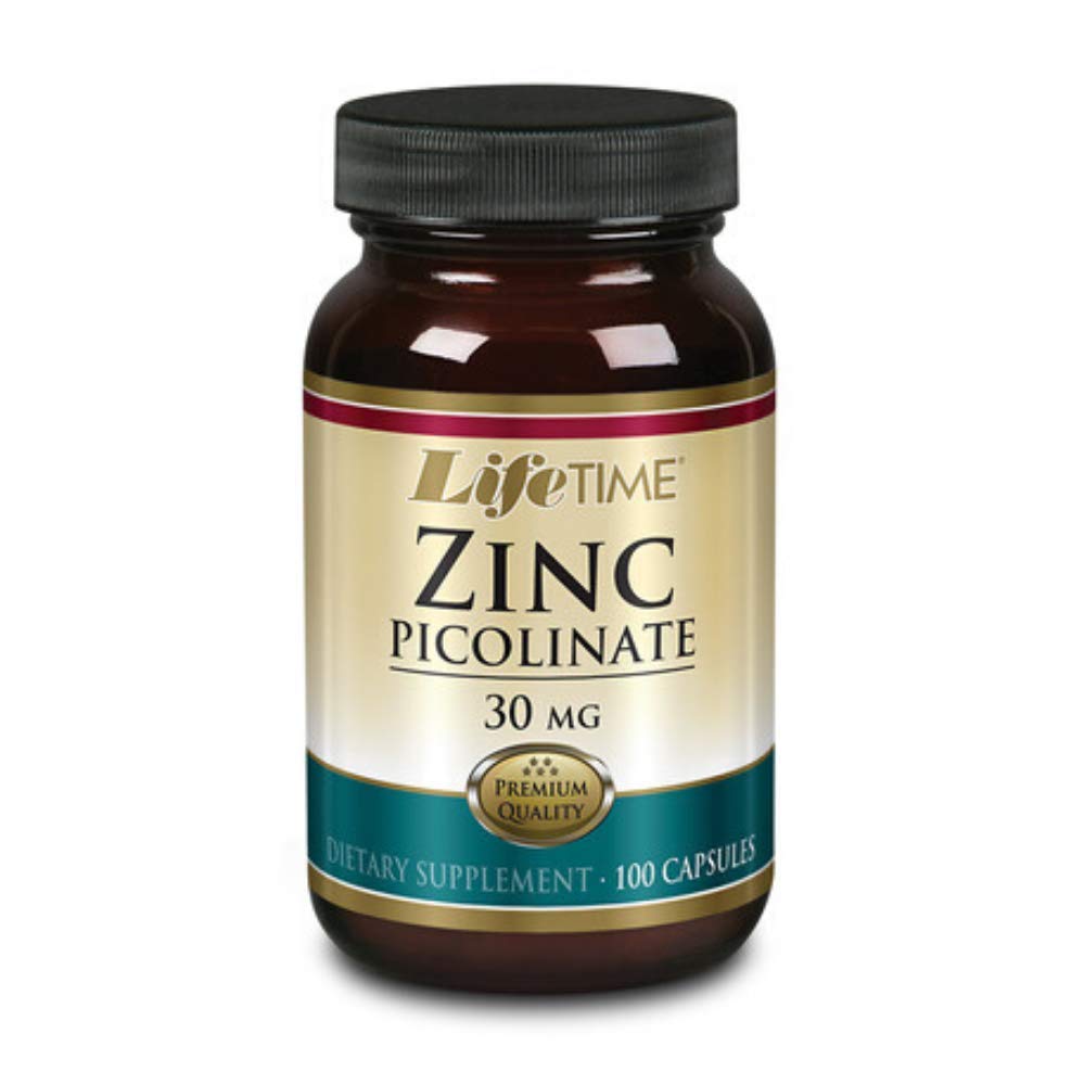LIFETIME Zinc Picolinate 30 mg โ Capsule (Glass Bottle) 100 Count