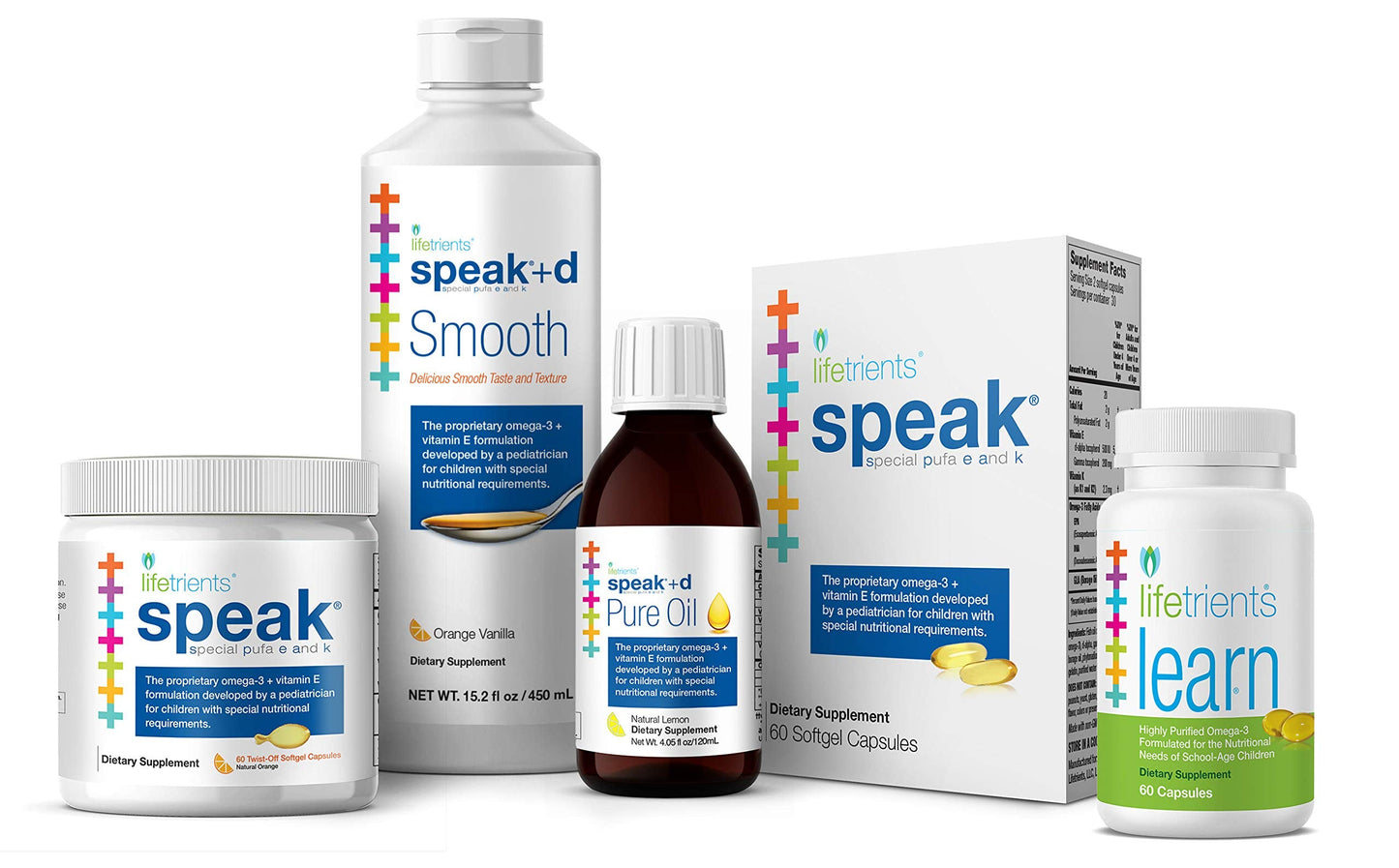 Lifetrients Speak+D Smooth Orange Vanilla β 15.2 oz | Pediatrician-Formulated Support for Children with Special Nutritional Needs