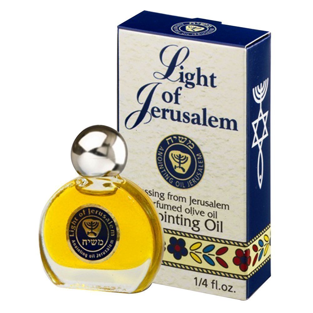 Light of Jerusalem Anointing Oil for Prayer 0.25 fl oz β Frankincense, Myrrh, Cinnamon, Cassia & Flower Extracts
