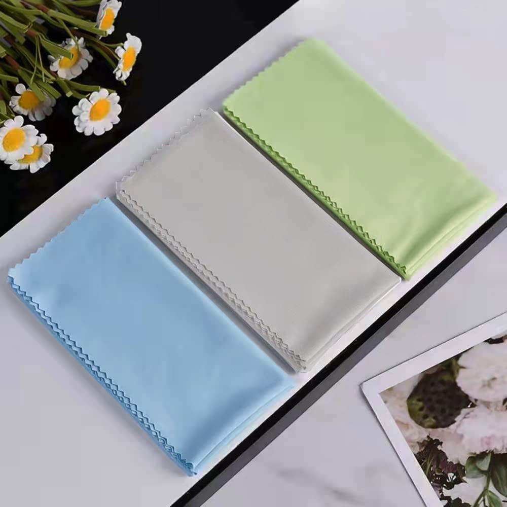 Extra Large 12x12 Microfiber Cleaning Cloths โ 5-Pack for Eyeglasses & Screens