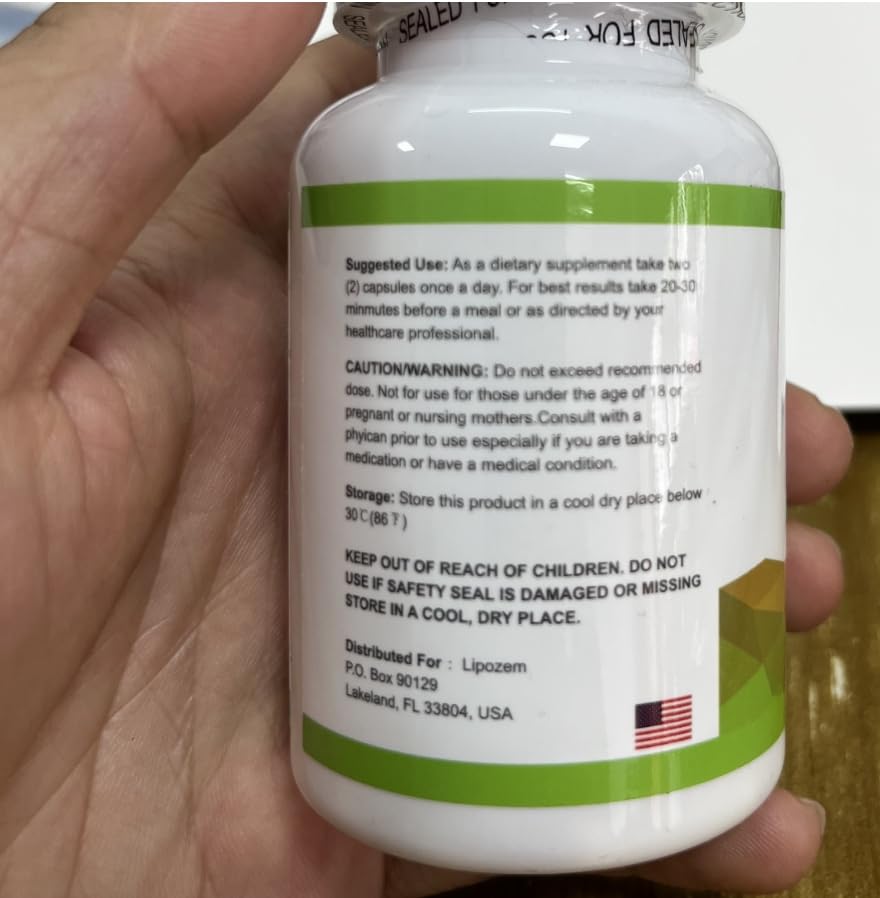 Lipo-zemn Dietary Supplement โ Advanced BHB Formula with Magnesium, Calcium & Sodium | 60 Capsules