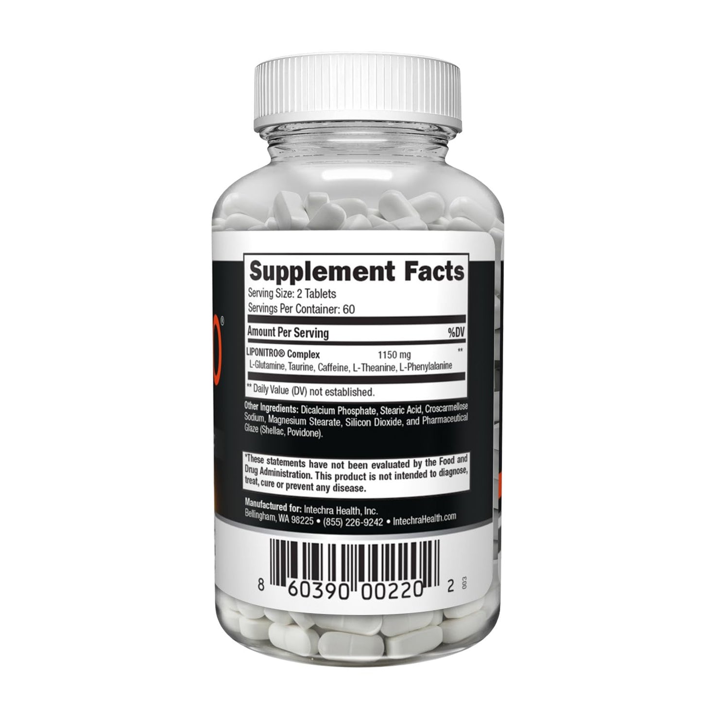 LipoNitro Thermo-Burn Diet Pills with Nitro Energy โ 120 White Tablets | Made in USA