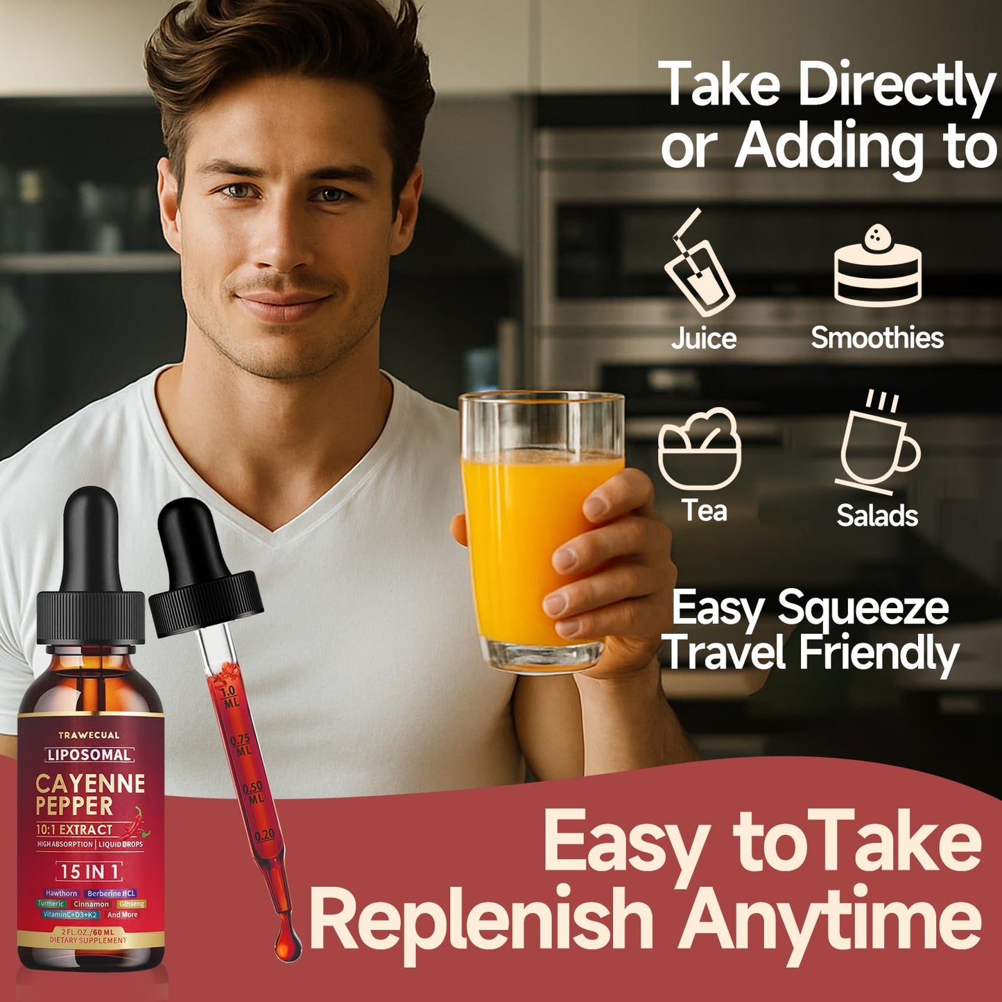 Liposomal Cayenne Pepper Drops โ 2 Pack (120ml) | Digestion & Circulatory Support