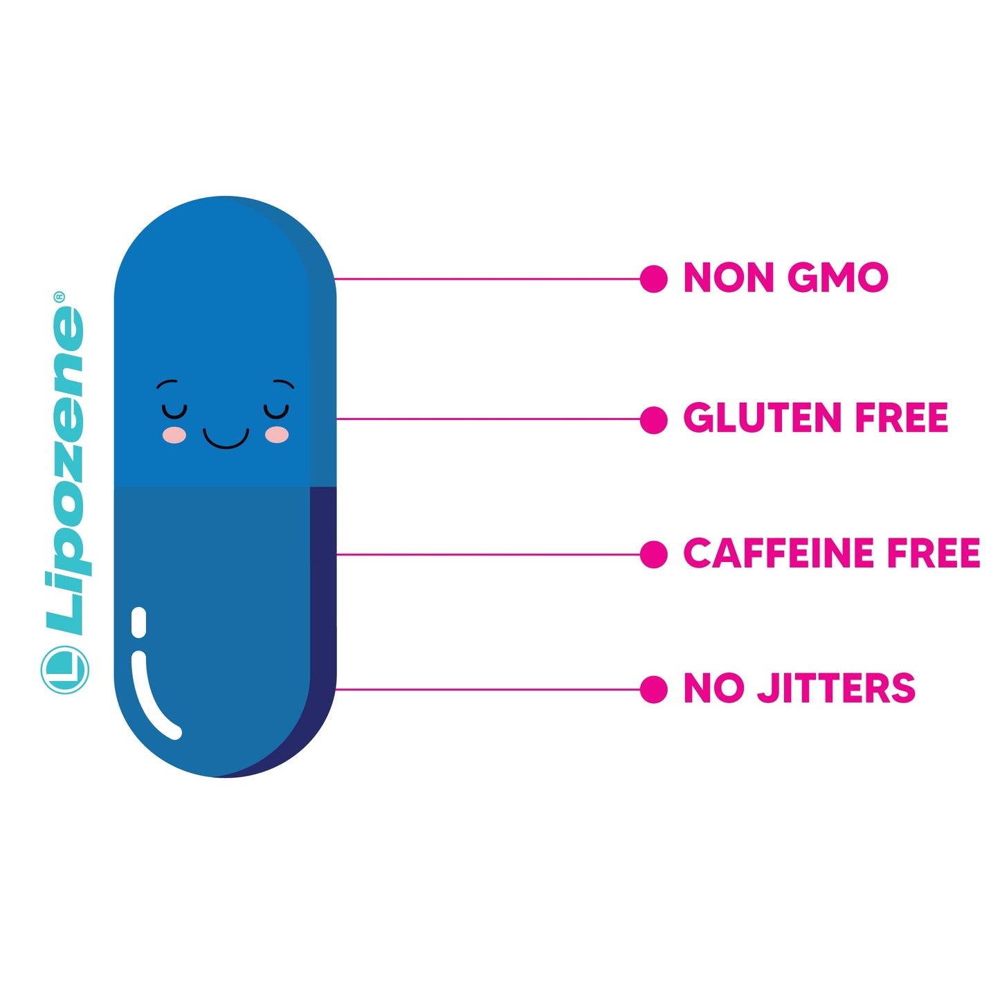 Lipozene Diet Pills โ 4 Bottles (120 Capsules) Fiber-Based Appetite Control