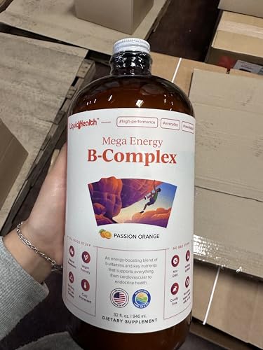 LIQUIDHEALTH Mega Energy Methylated B-Complex โ Adult Liquid Vitamin (USA Made, Vegan)