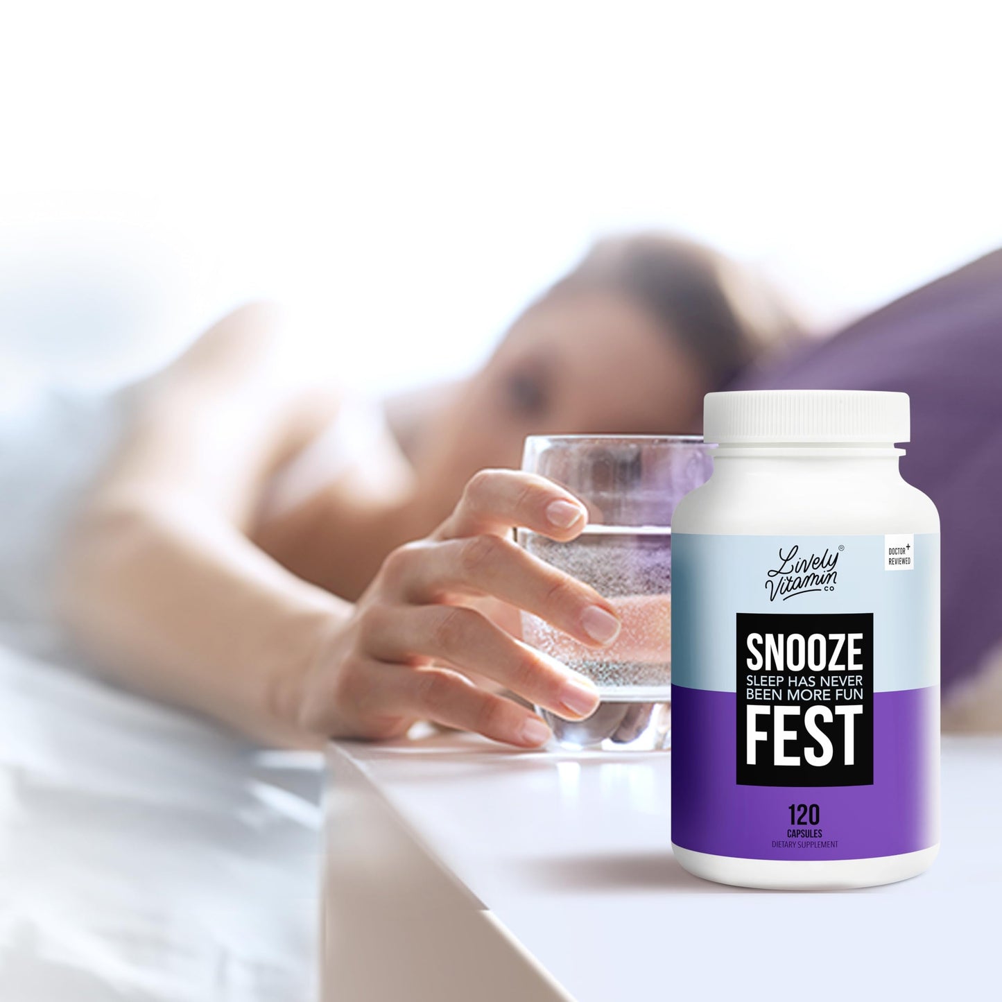 LIVELY VITAMIN CO Snooze Fest | Full REM Sleep Support, Relaxation & Recovery | 120 Count