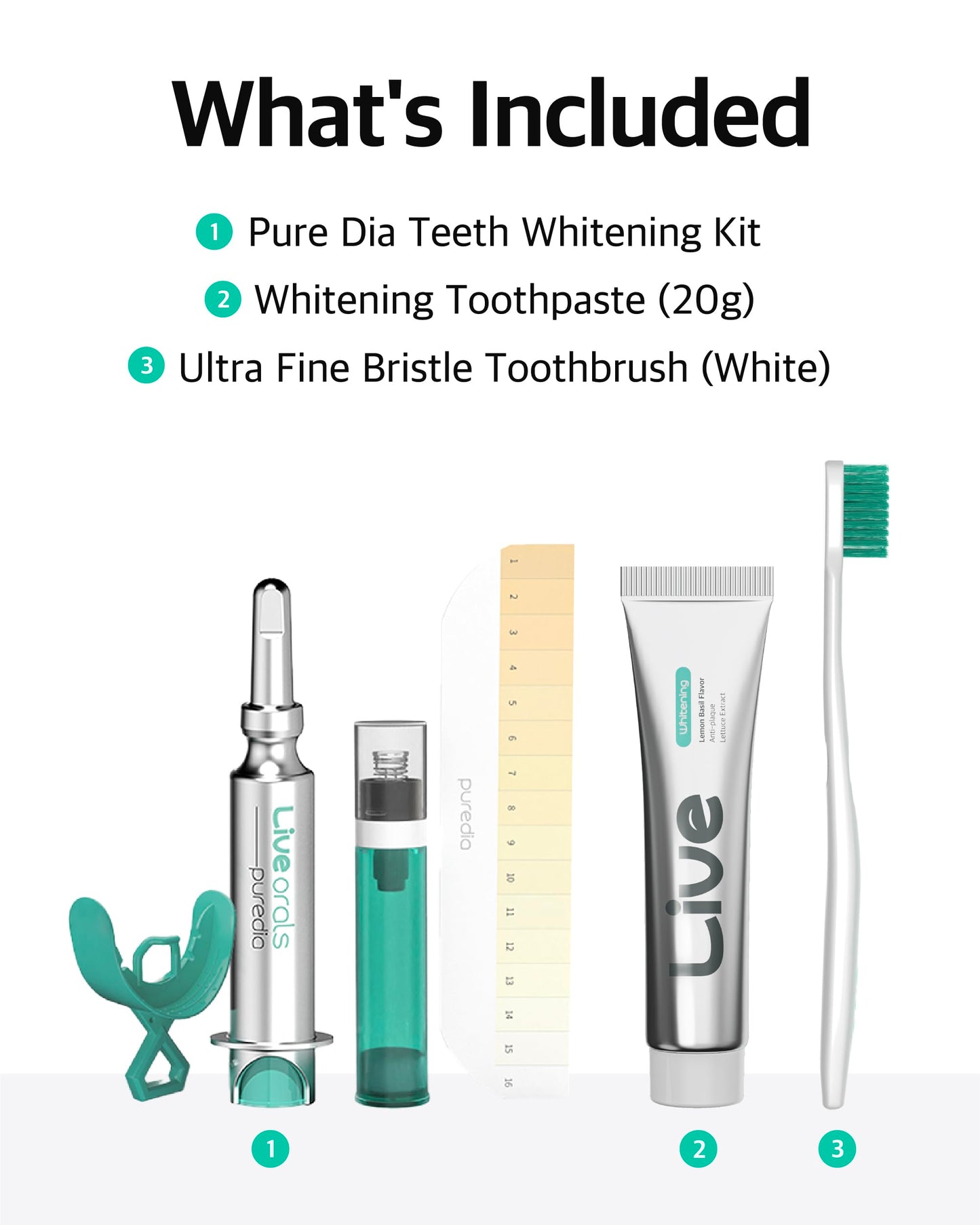 LiveOrals Whitening Set for Adults โ Enamel-Safe Toothpaste & Ultra-Fine Bristle Toothbrush (Pack of 3)