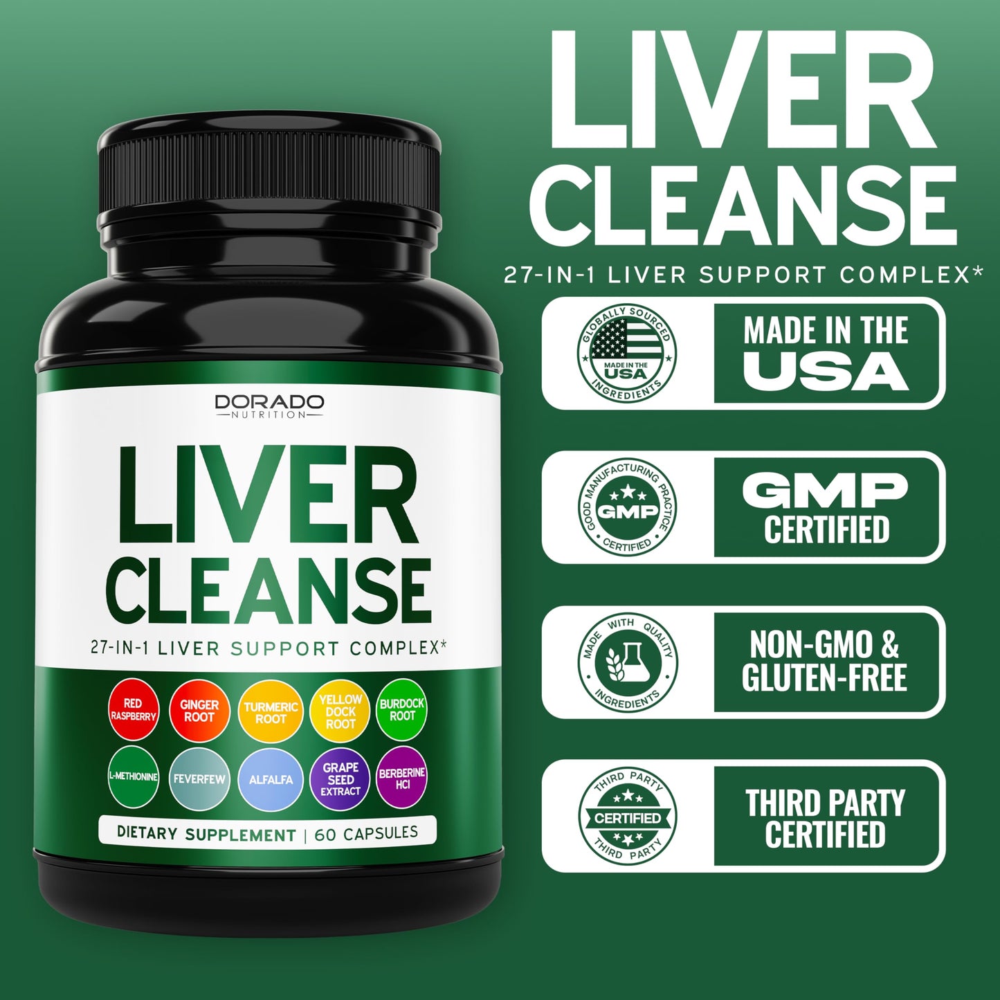Liver Cleanse Detox and Repair โ 27-in-1 Formula | Milk Thistle & More