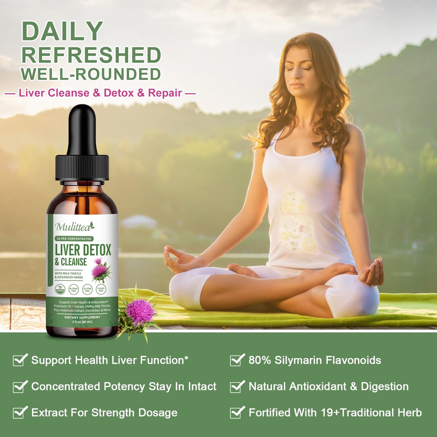 Liver Health Drops โ Detox & Repair with Milk Thistle, Artichoke & Dandelion (60ml)