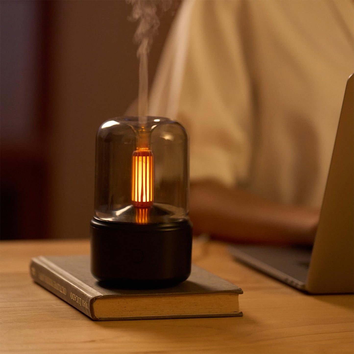 LONCIN Essential Oil Diffuser 150ml โ Auto Shut-Off, Ultrasonic, Black