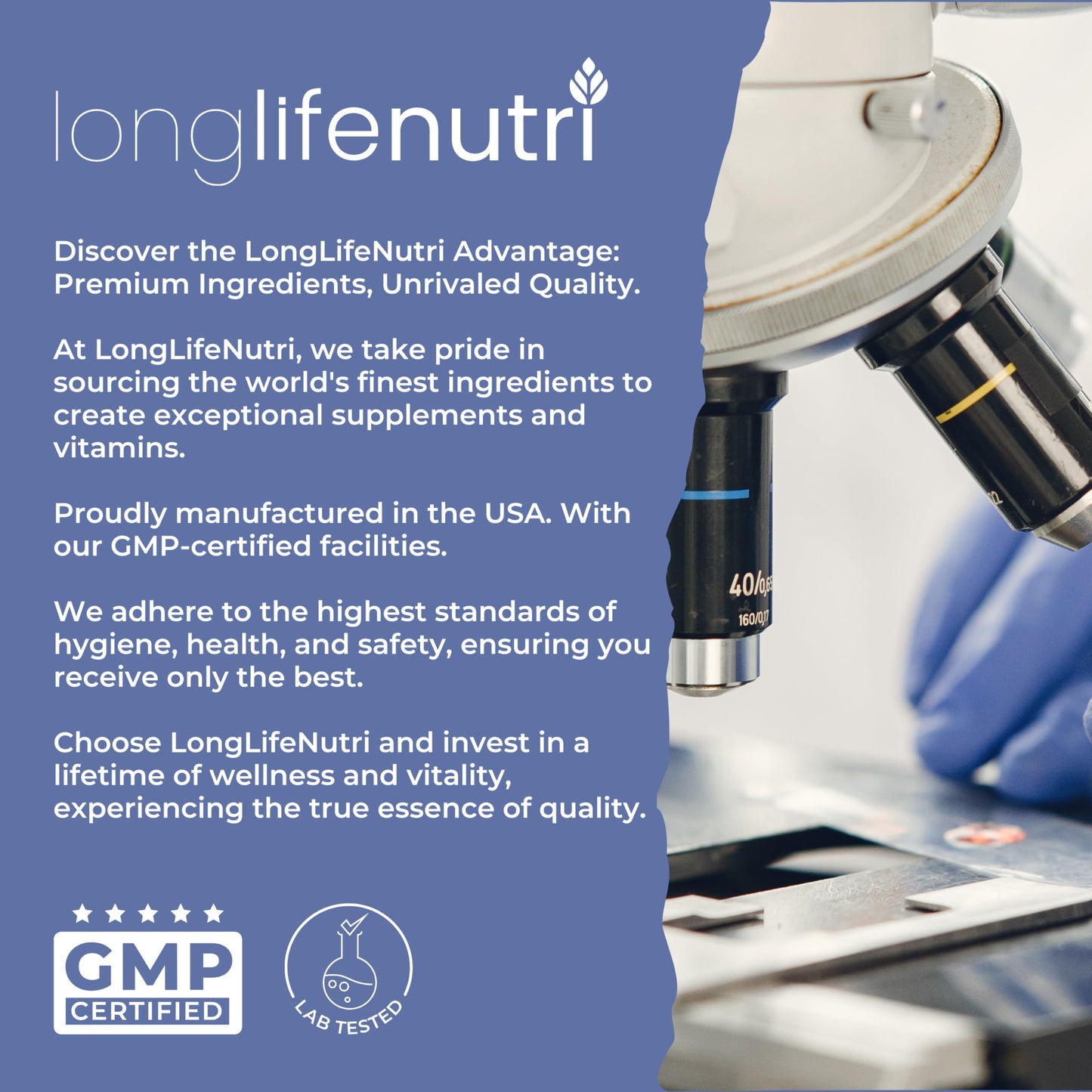 LongLifeNutri L-Carnosine 1000mg โ 2-Month Supply, Made in USA