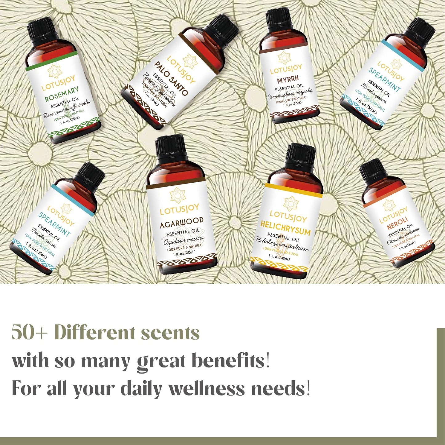 Ginger Essential Oil 1oz โ Hair Growth, Diffuser & Massage | LOTUSJOY