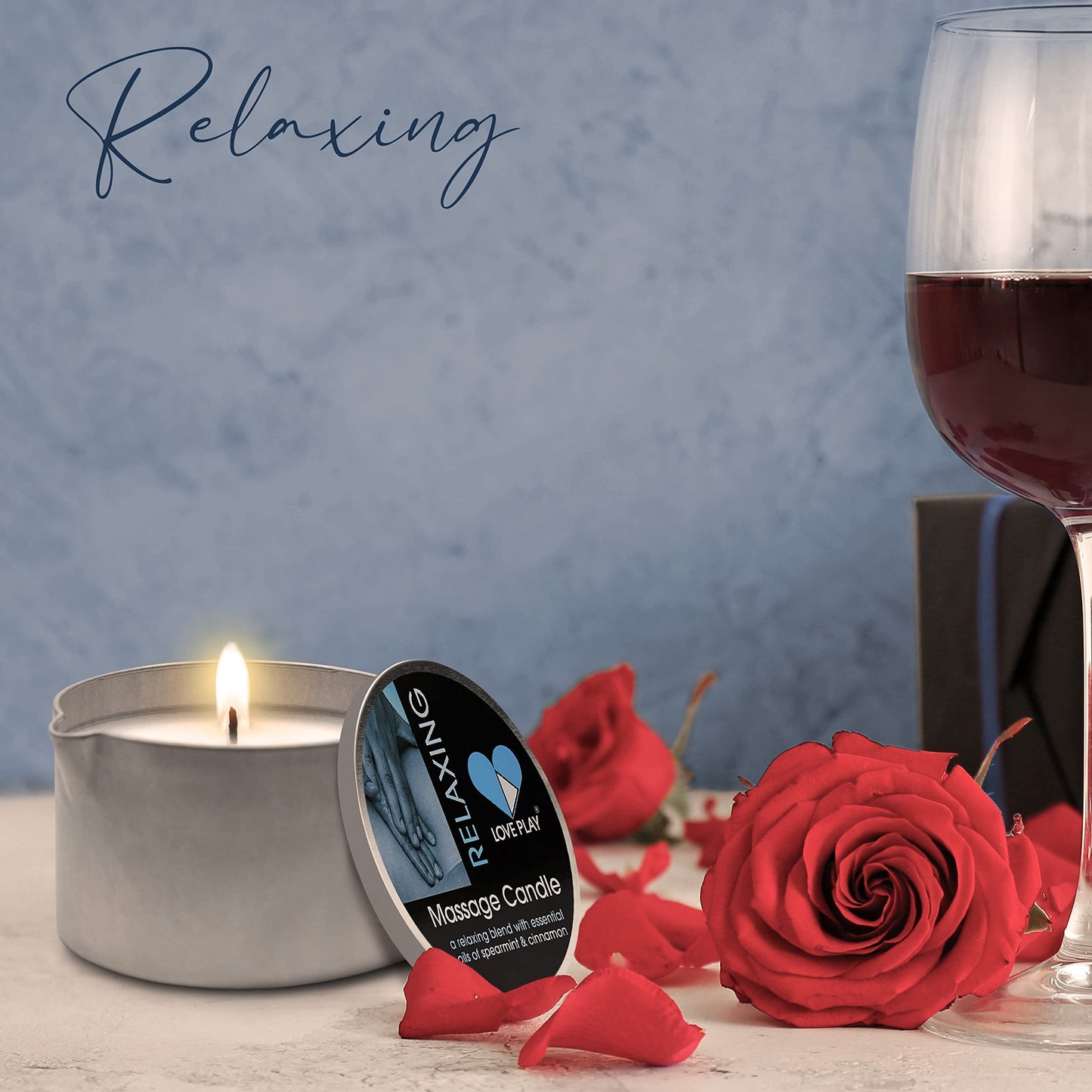 LOVE PLAY Massage Oil Candle for Home Spa โ Vegan Hydrating Oil (6.76oz)