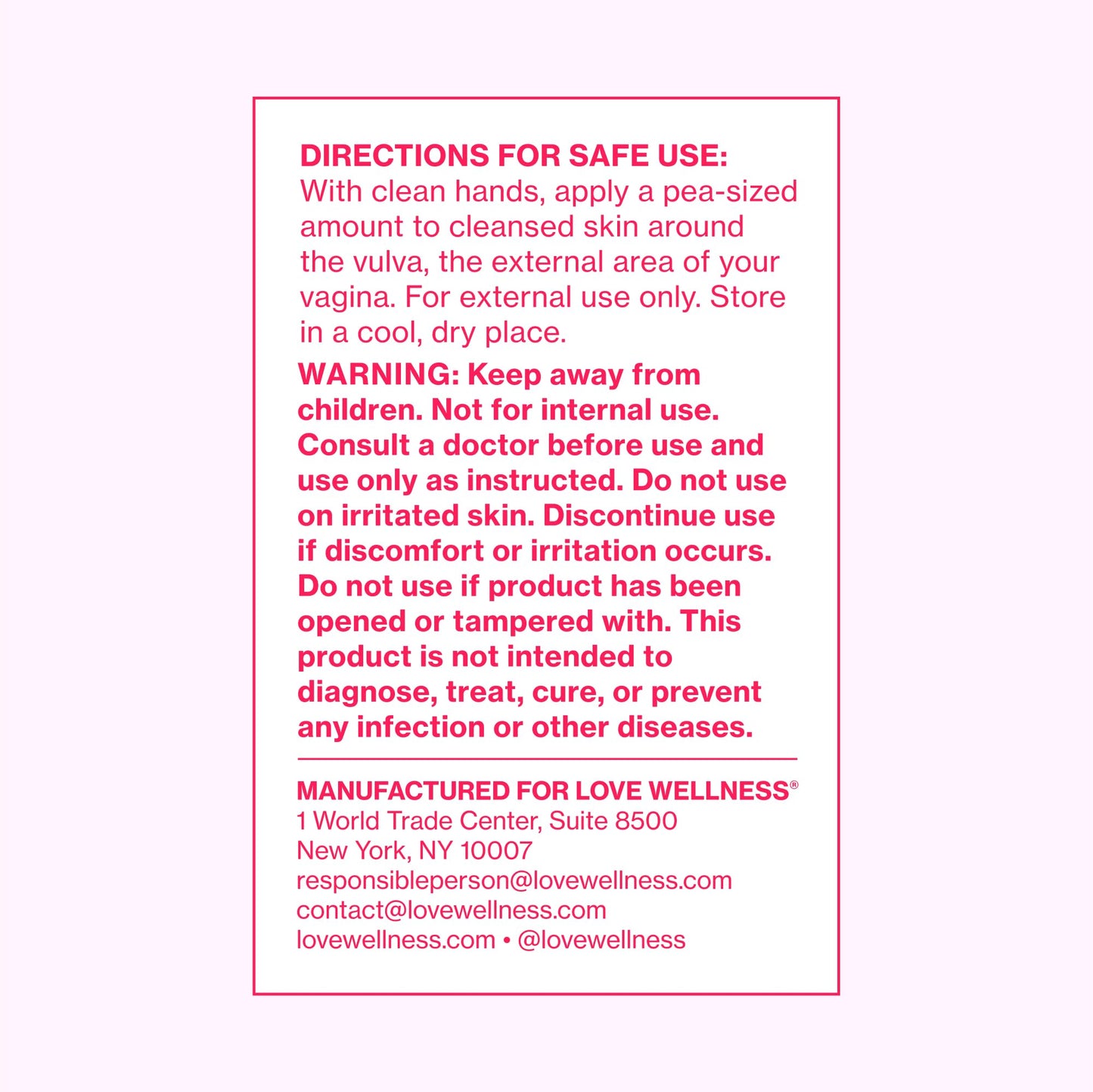 Love Wellness Comfy Cream Vulva & Vaginal Moisturizer — Fragrance-Free, 1.01 oz
