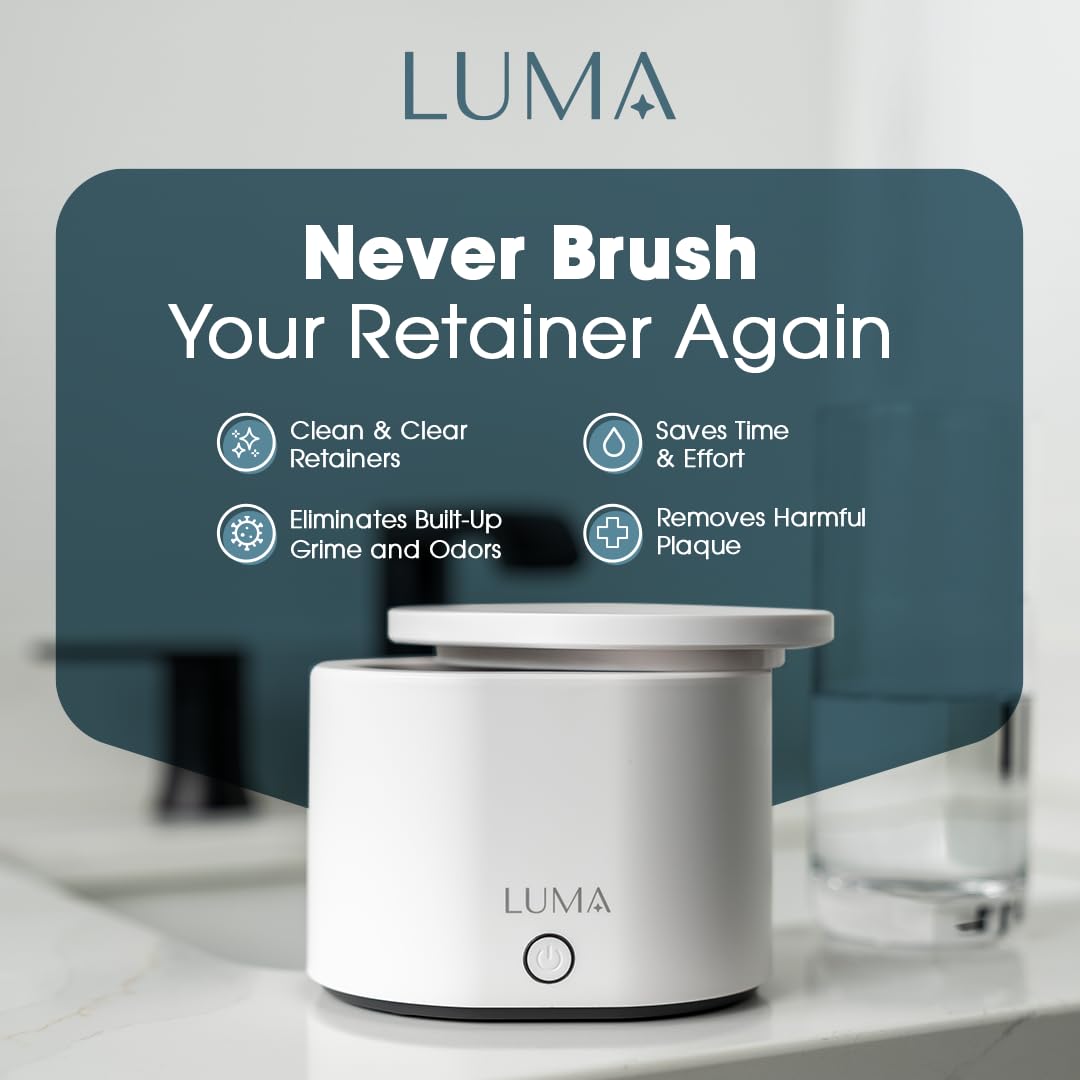 LumaPod Ultrasonic Dental Appliance Cleaner โ 42kHz Sonic Cleaning