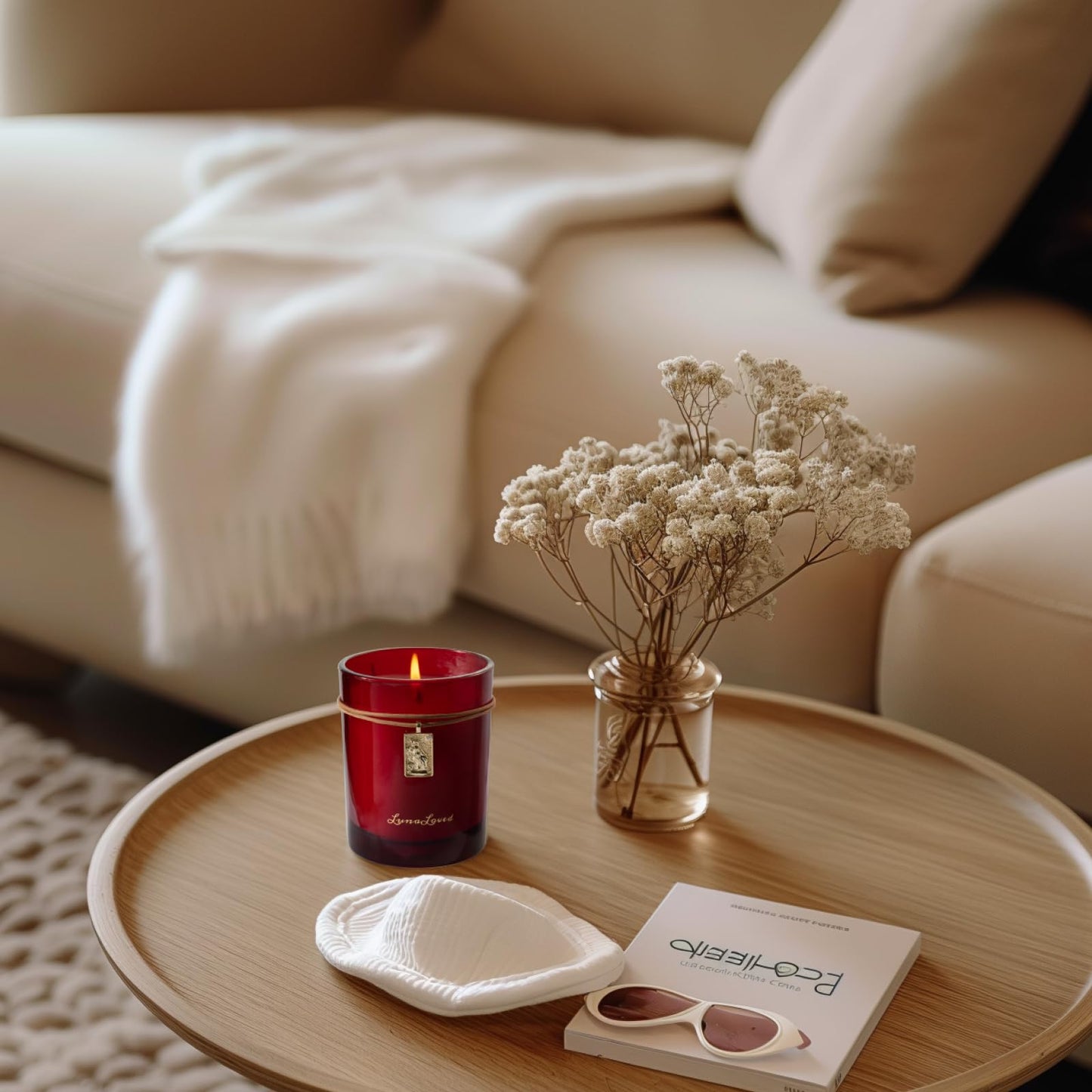 LunaLoved The Empress Rose Oud Soy Candle โ Tarot-Inspired Scent, 230g