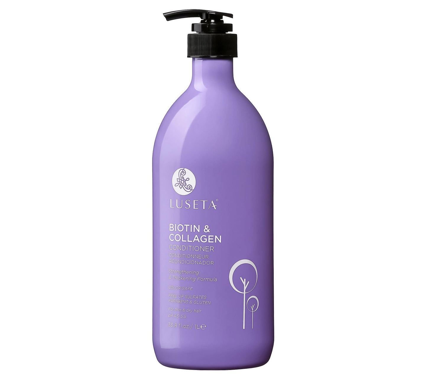 LUSETA Biotin & Collagen Conditioner 33.8 fl oz โ Strength, Shine & Volume