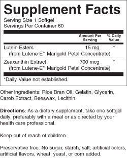 Lutein 15mg Softgels 60 โ Eye Health Support