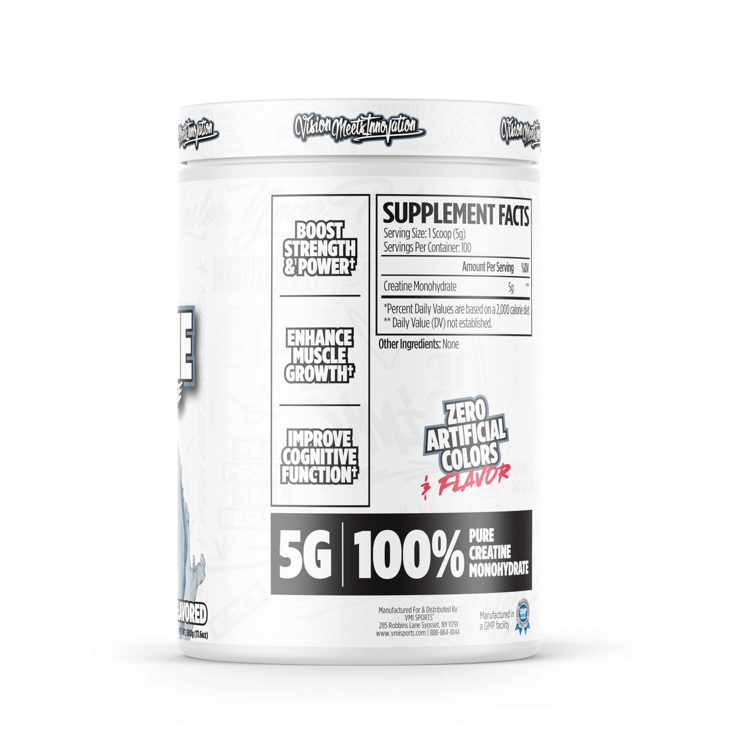 VMI Sports Creatine Monohydrate Powder โ 5 g per Serving, 100 Servings, Unflavored